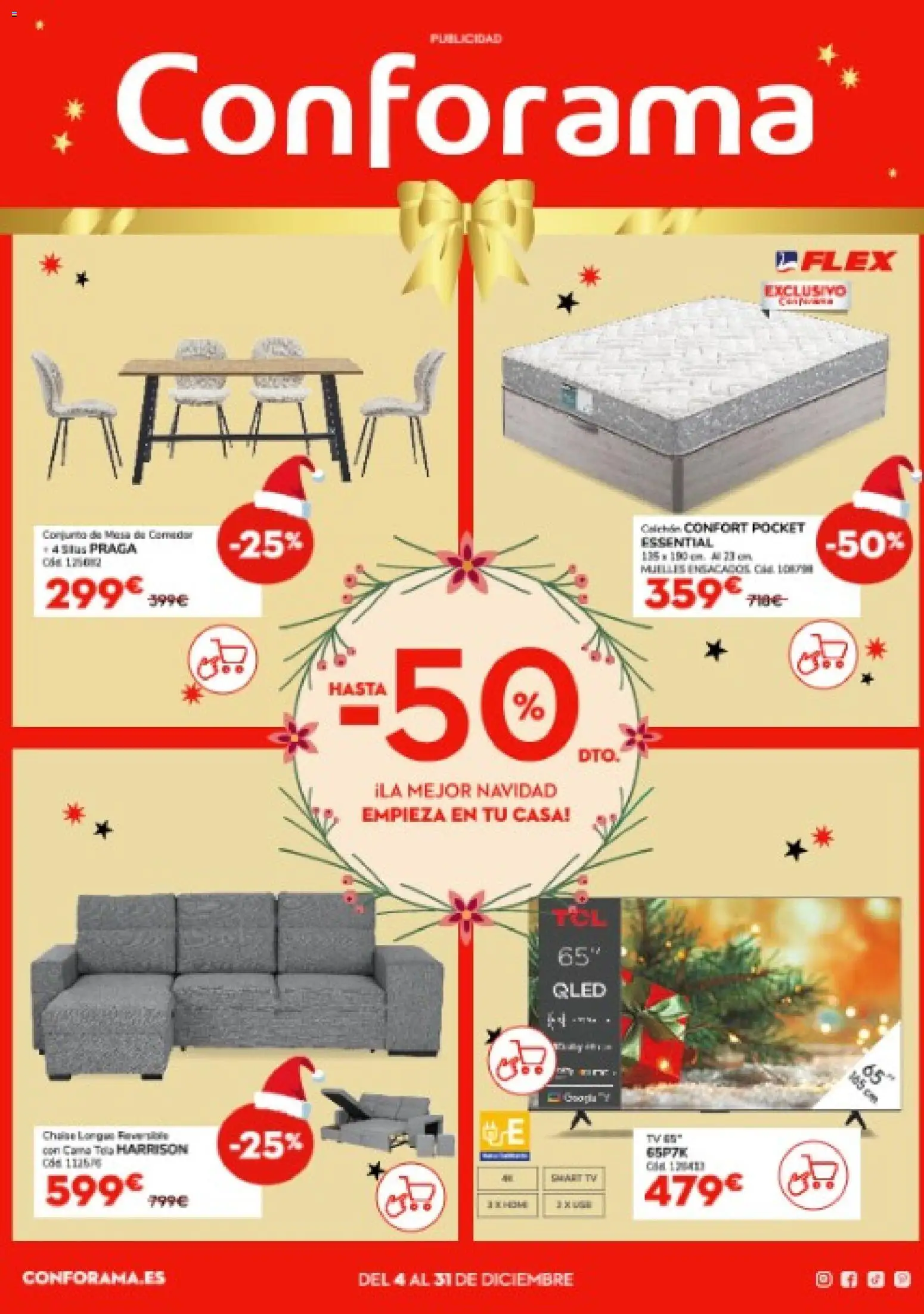 Conforama folleto │ válido desde el 04.12.2025 | Página: 1