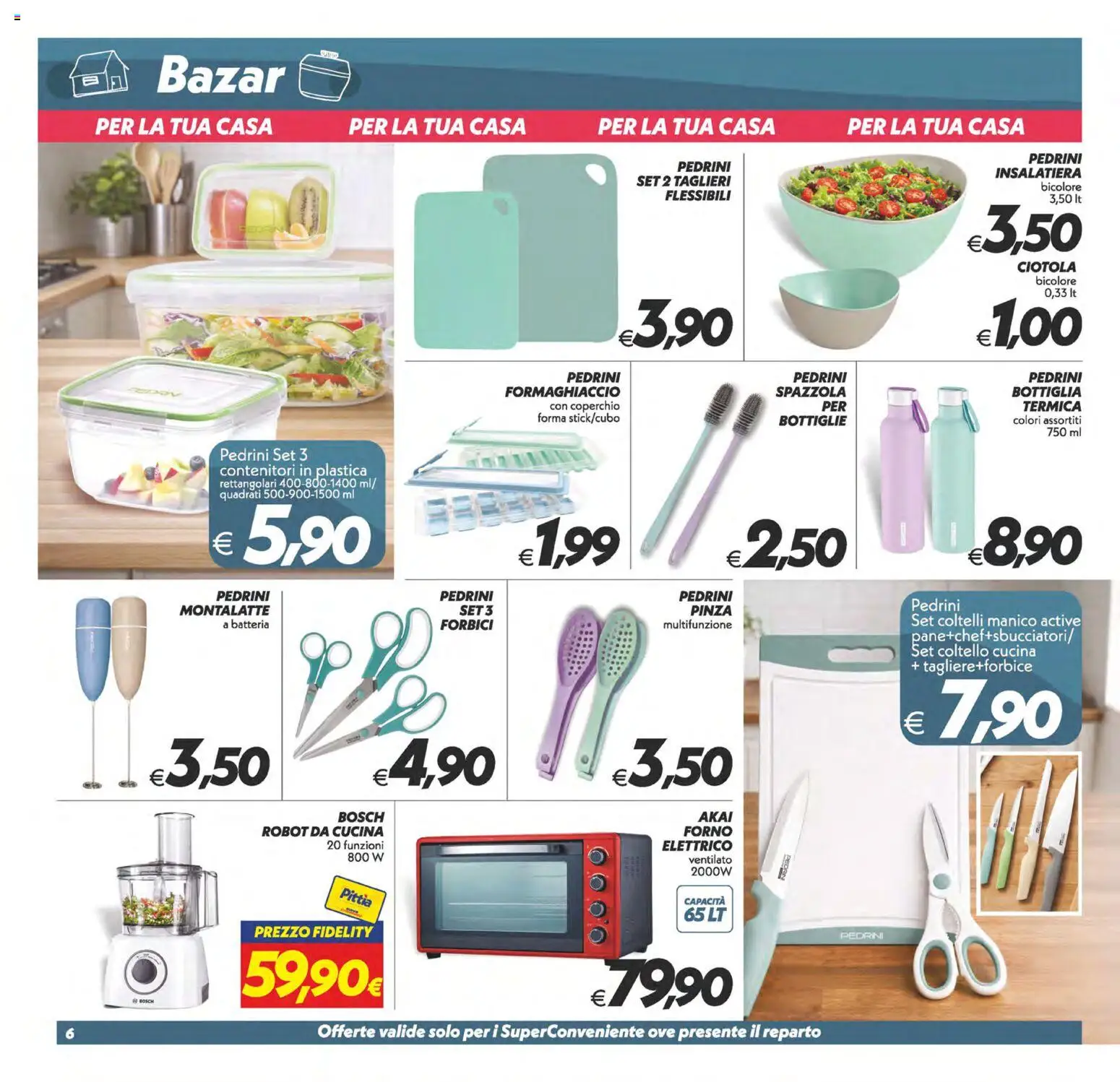 Volantino SuperConveniente del 28.04.2026 | Pagina: 31 | Prodotti: Formaghiaccio, Robot da cucina, Ciotola, Batteria