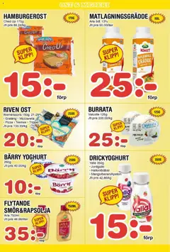 Nya Pulsen reklamblad aktuell från 28.07.2025 | Sida: 9 | Produkter: Burrata, Riven ost, Ost, Matlagningsgrädde