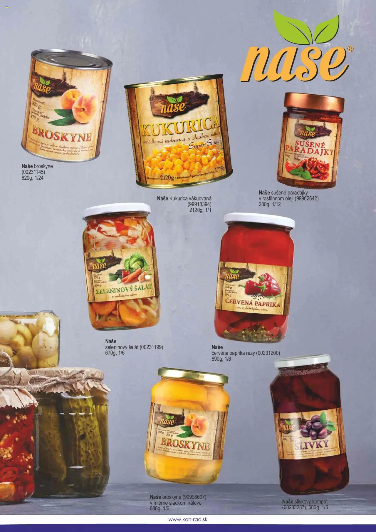Nové KON - RAD akcie – leták je platný od 01.05.2025 | Strana: 45 | Produkty: Paradajky, Šalát, Slivky, Broskyne