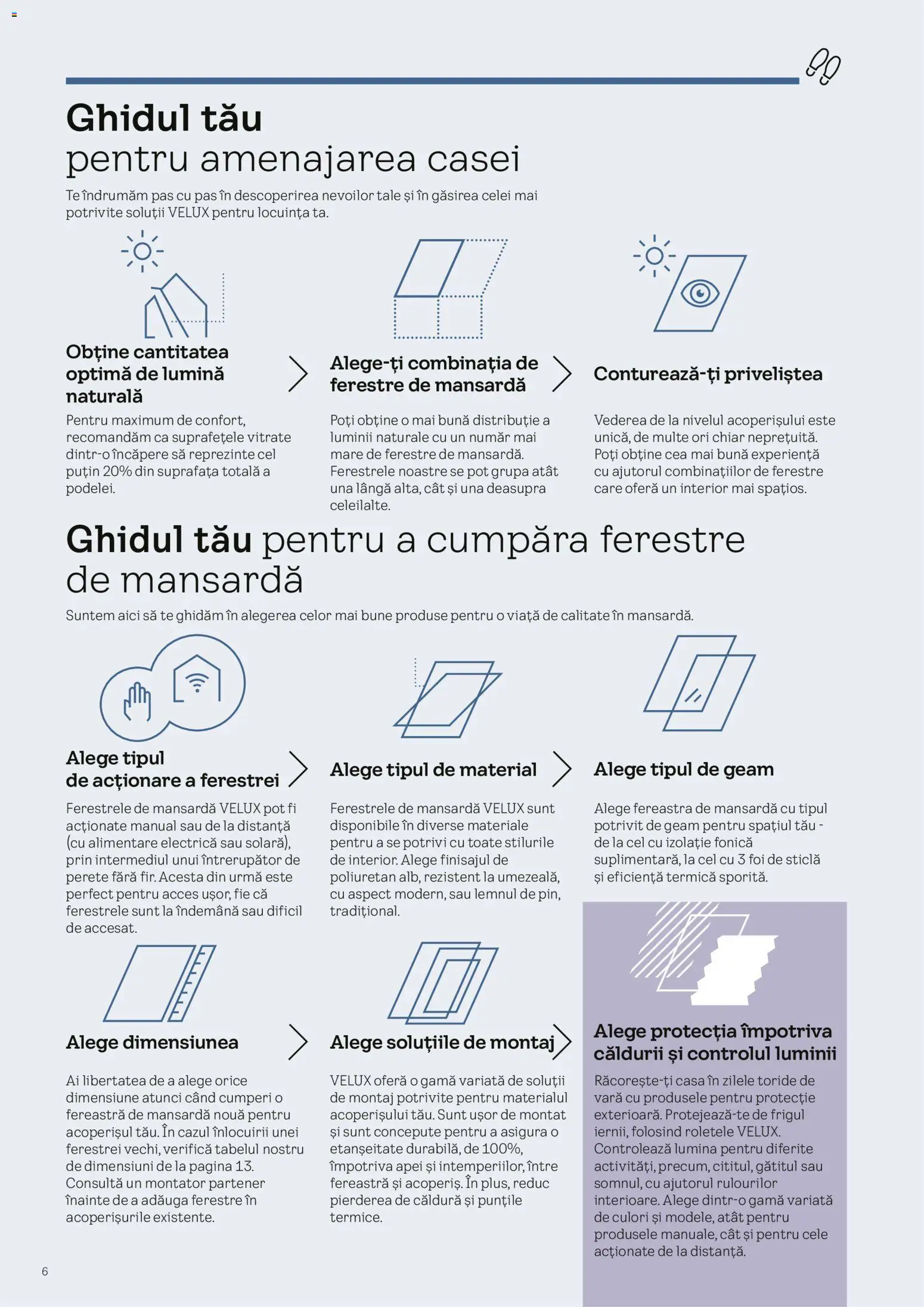 Noul catalog Velux – valabil de la 03.02.2026 | Pagină: 6 | Produse: Tavuk suyu, Fereastră
