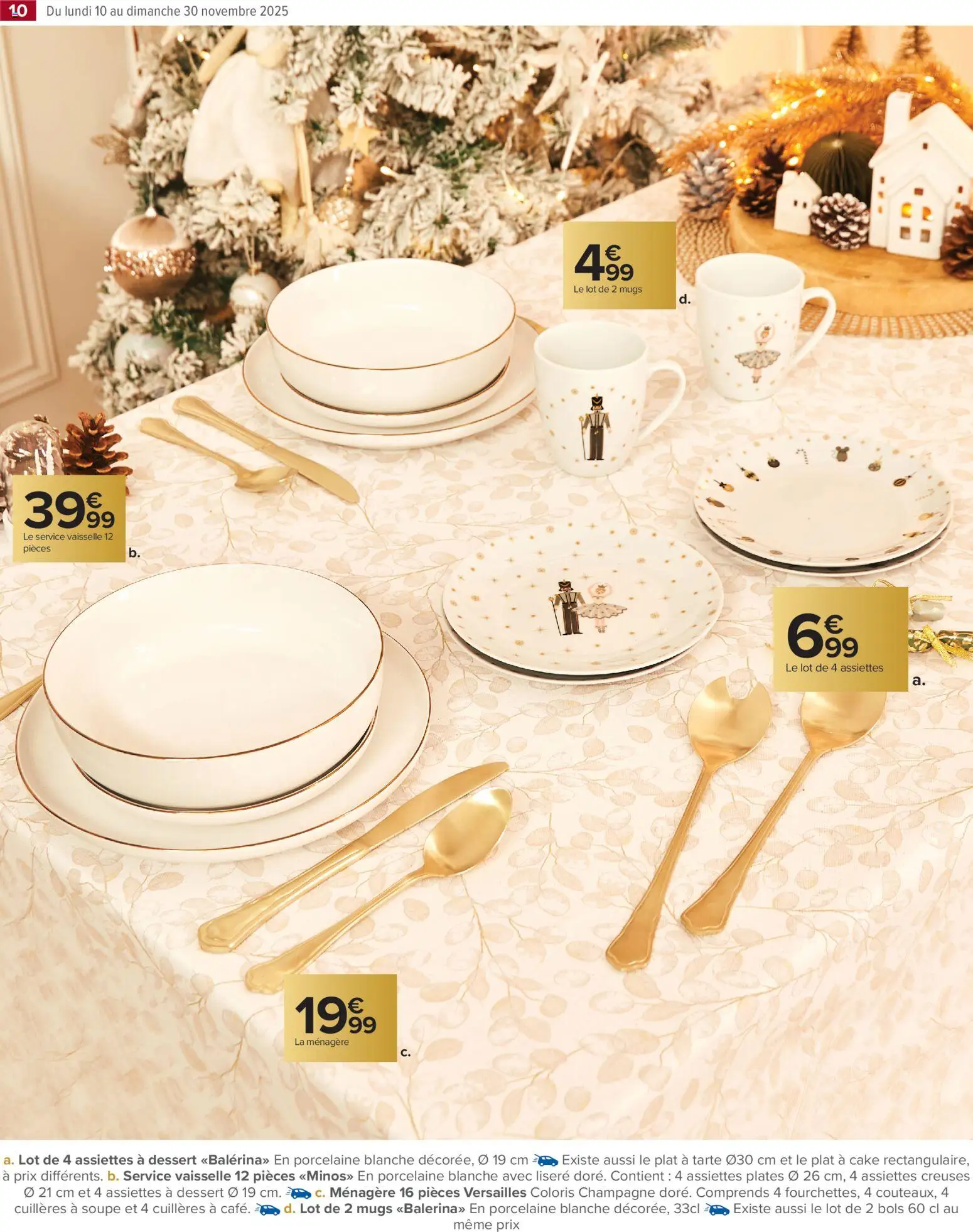 {H1} | Page: 10 | Produits: Soupe, Cuillères, Mugs, Champagne