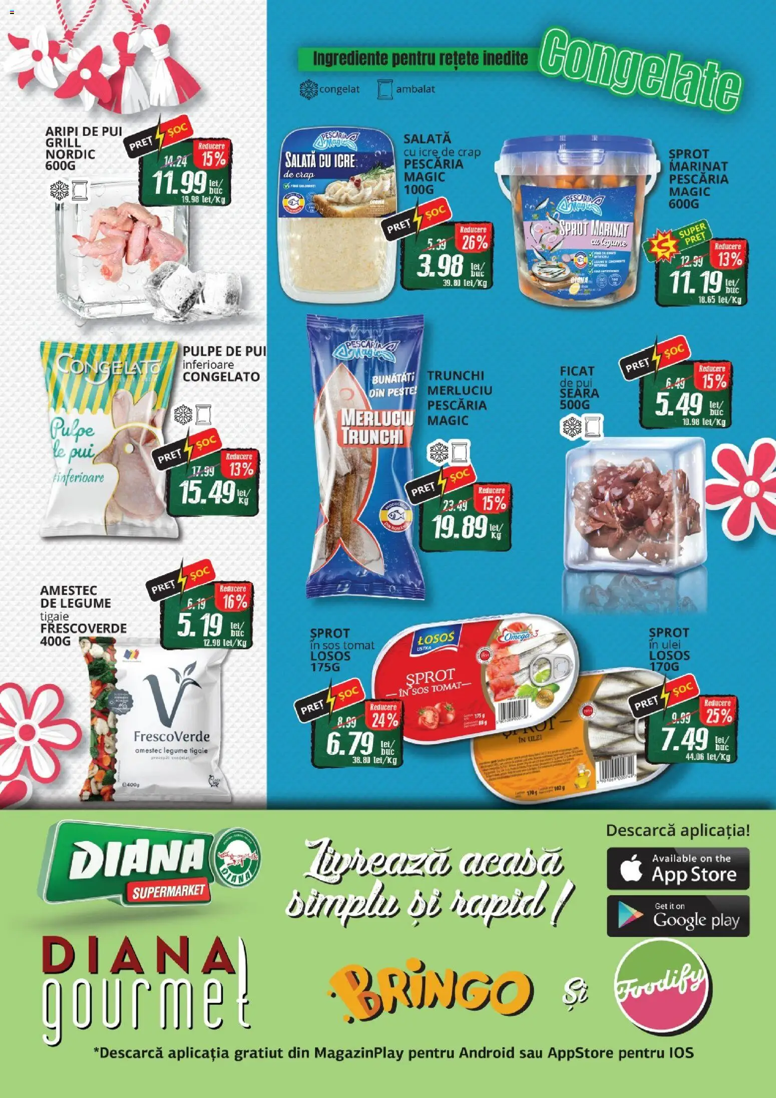 Noul catalog Diana – valabil de la 01.03.2026 | Pagină: 3 | Produse: Grill, Salată cu icre, Salată, Sos