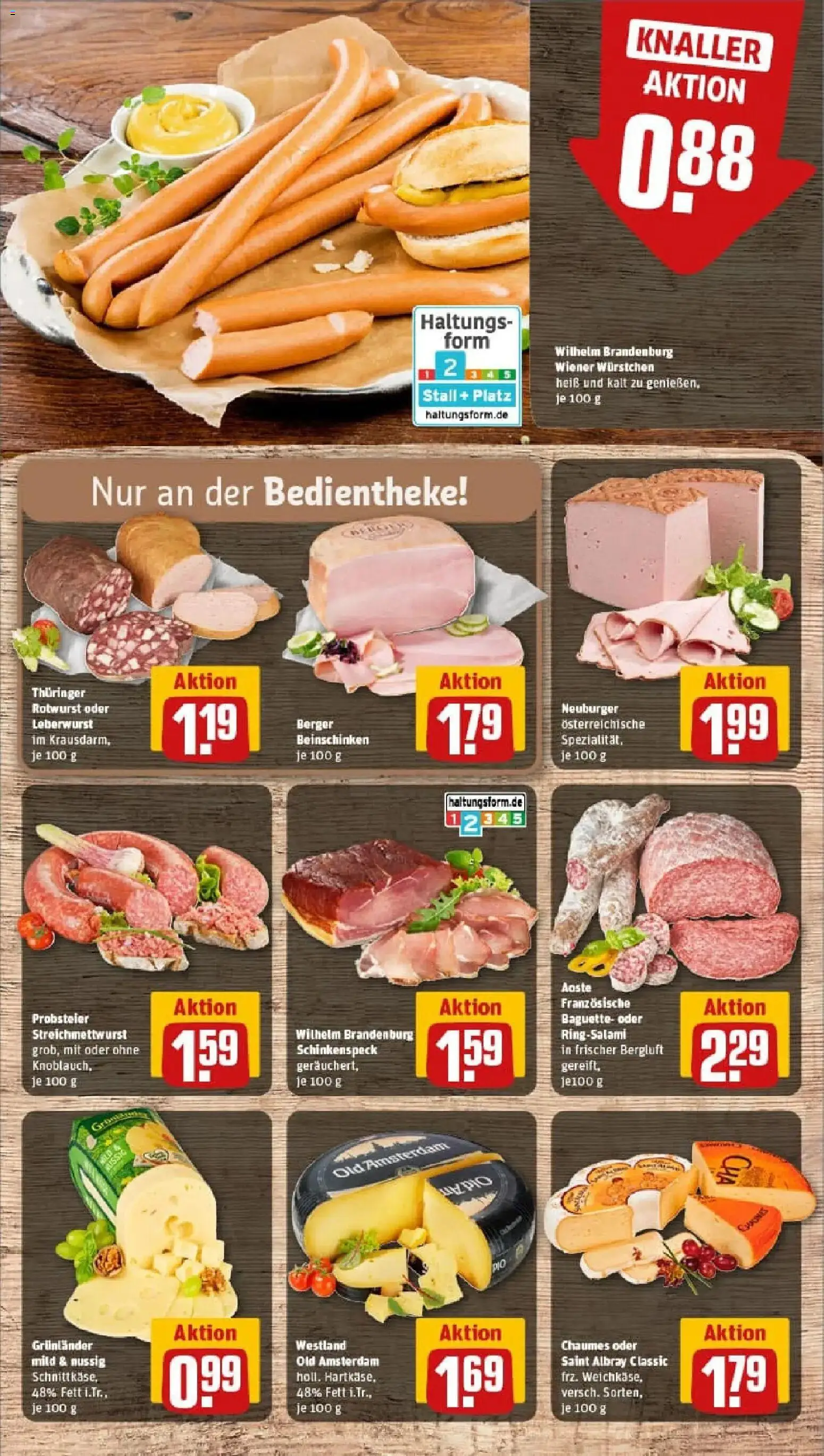 Rewe prospekt Kelsterbach	 – gültig ab 10.11.2025 | Seite: 9 | Produkte: Wiener wurstchen, Baguette, Grunlander, Salami