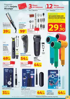 Vista previa Alcampo - Canarias válido desde el 18.12.2025 | Página: 9 | Productos: Cepillo, Afeitadora, Plancha, Plancha de pelo