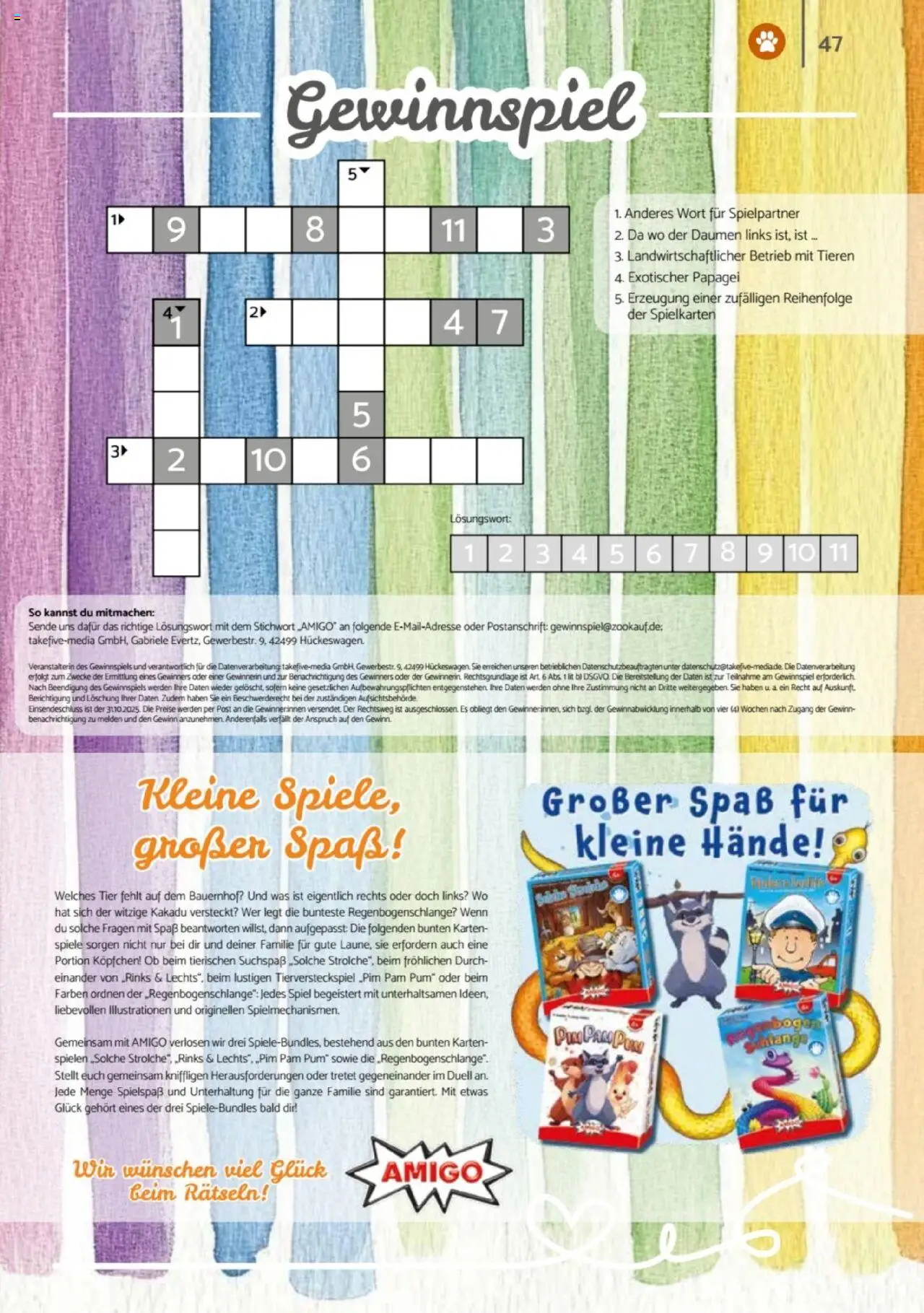 zookauf Heimtier Journal – gültig ab 01.10.2025 | Seite: 47 | Produkte: Spiel