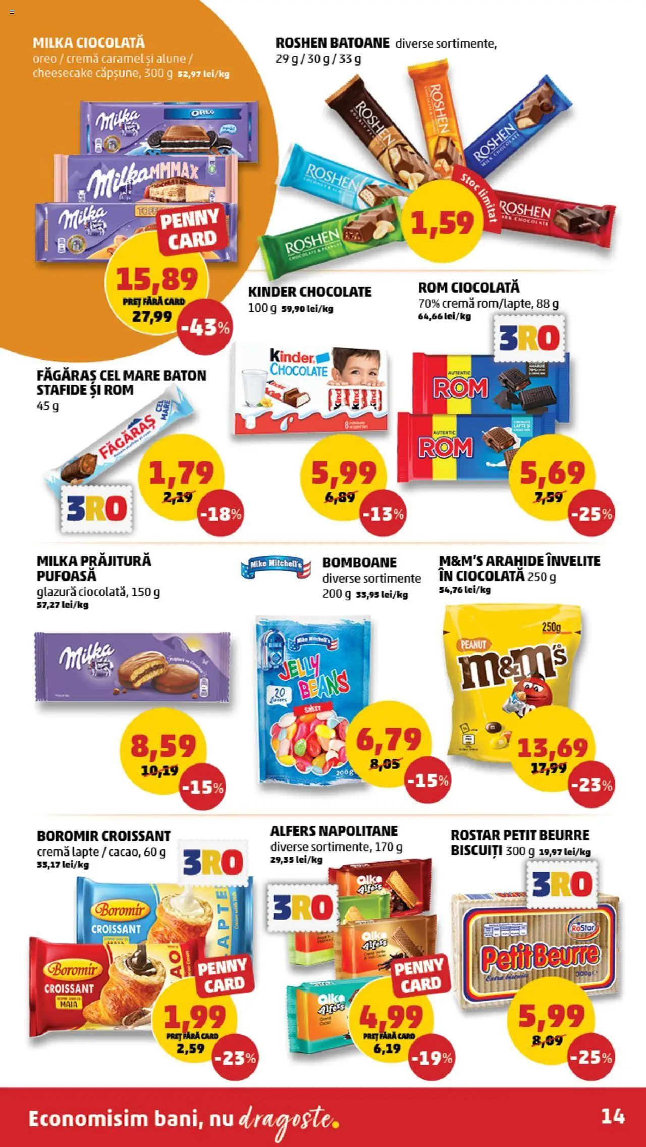 Noul catalog PENNY – valabil de la 24.09.2025 | Pagină: 14 | Produse: Arahide, Napolitane, Alune, Bomboane