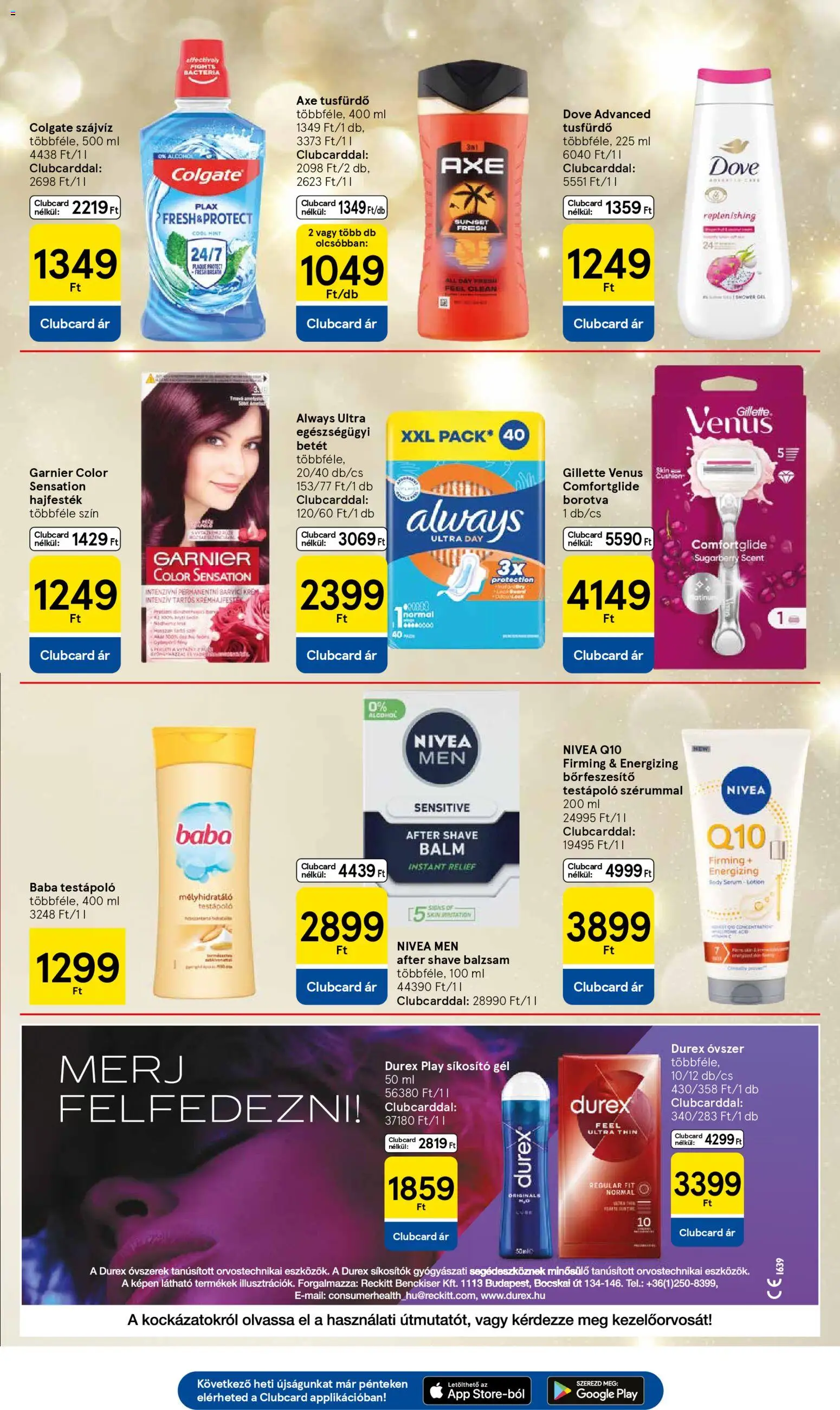 Tesco akciós ujság - amely érvényes a következő dátumtól: 13.11.2025 | Oldal: 31 | Termékek: Sikosító, Body, Borotva, Testápoló