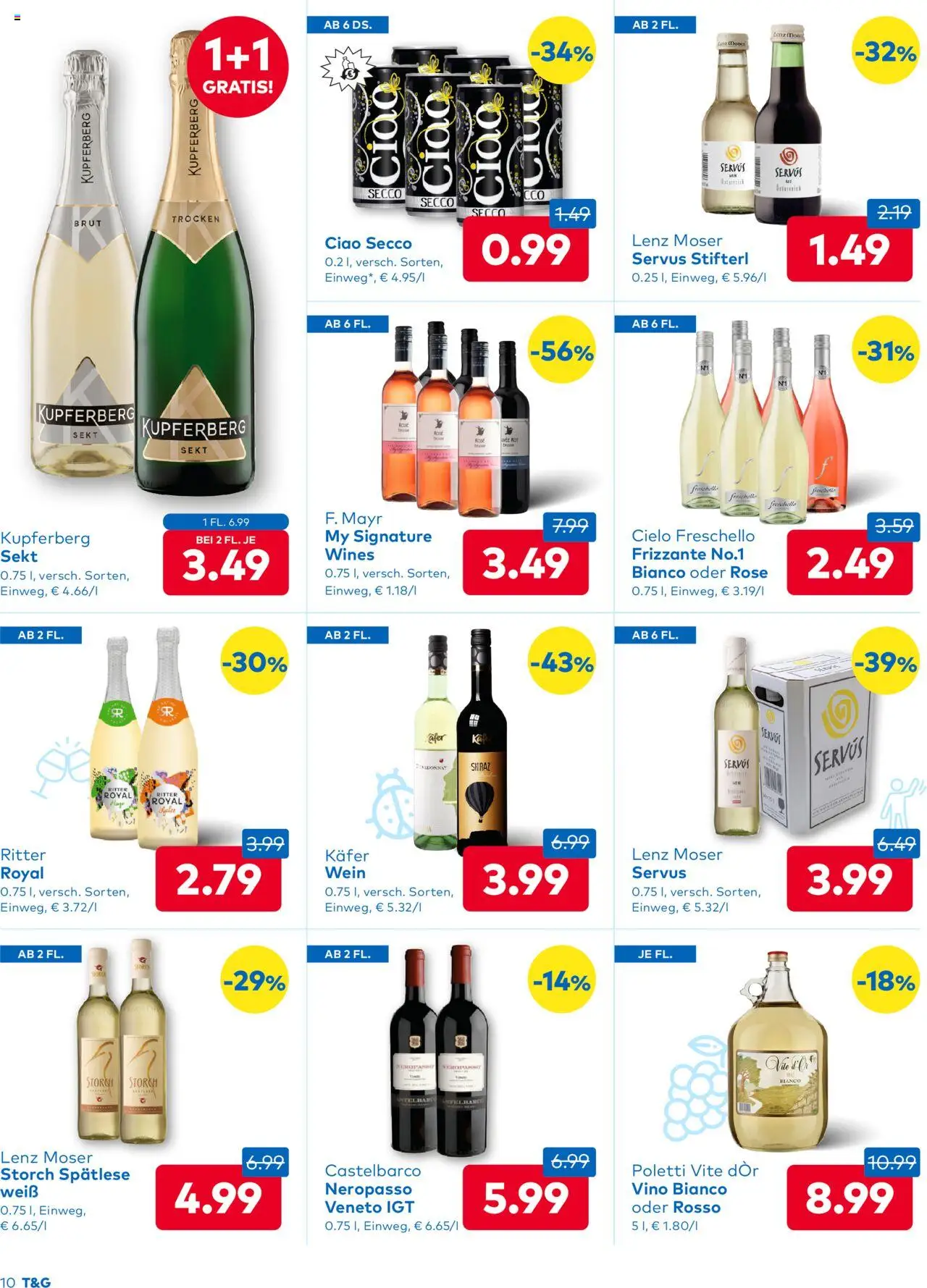 T&G Flugblatt gültig ab 11.09.2025 | Seite: 6 | Produkte: Wein