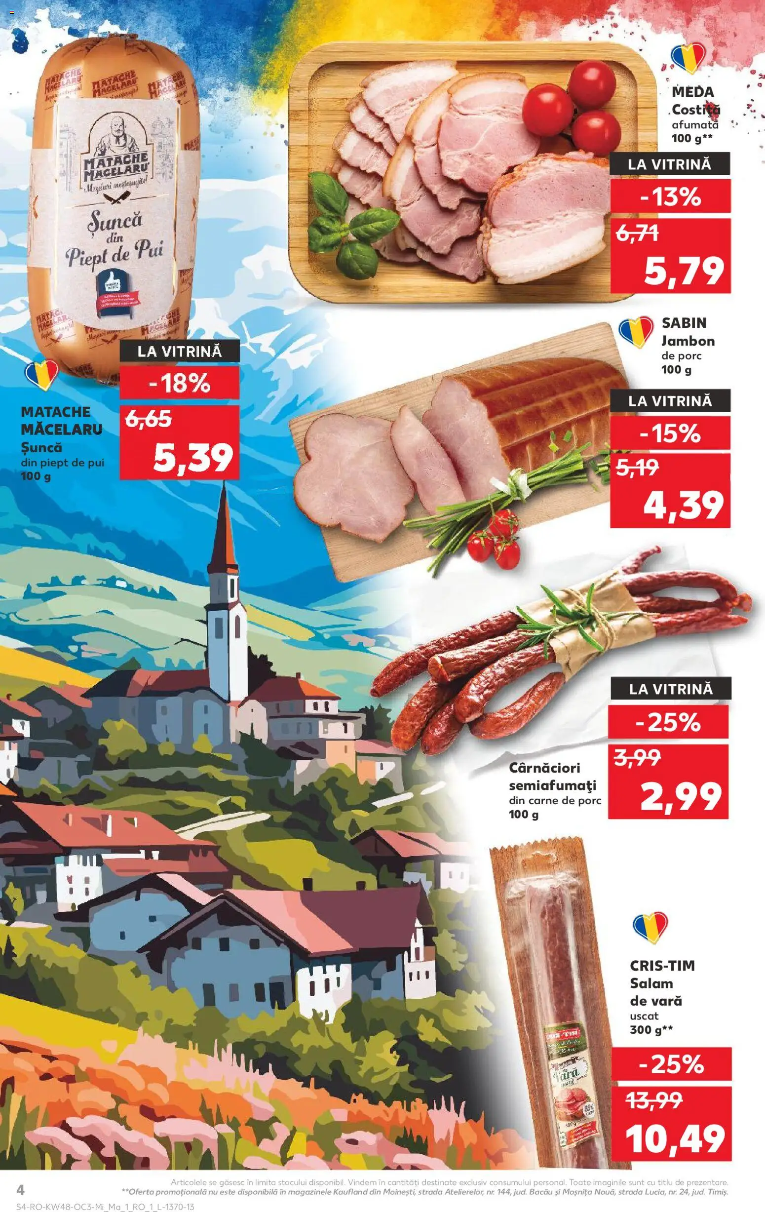 Noul catalog Kaufland – valabil de la 26.11.2025 | Pagină: 4 | Produse: Hacıyatmaz Kedi Oyuncağı, Salam, Șuncă, Carne De Porc