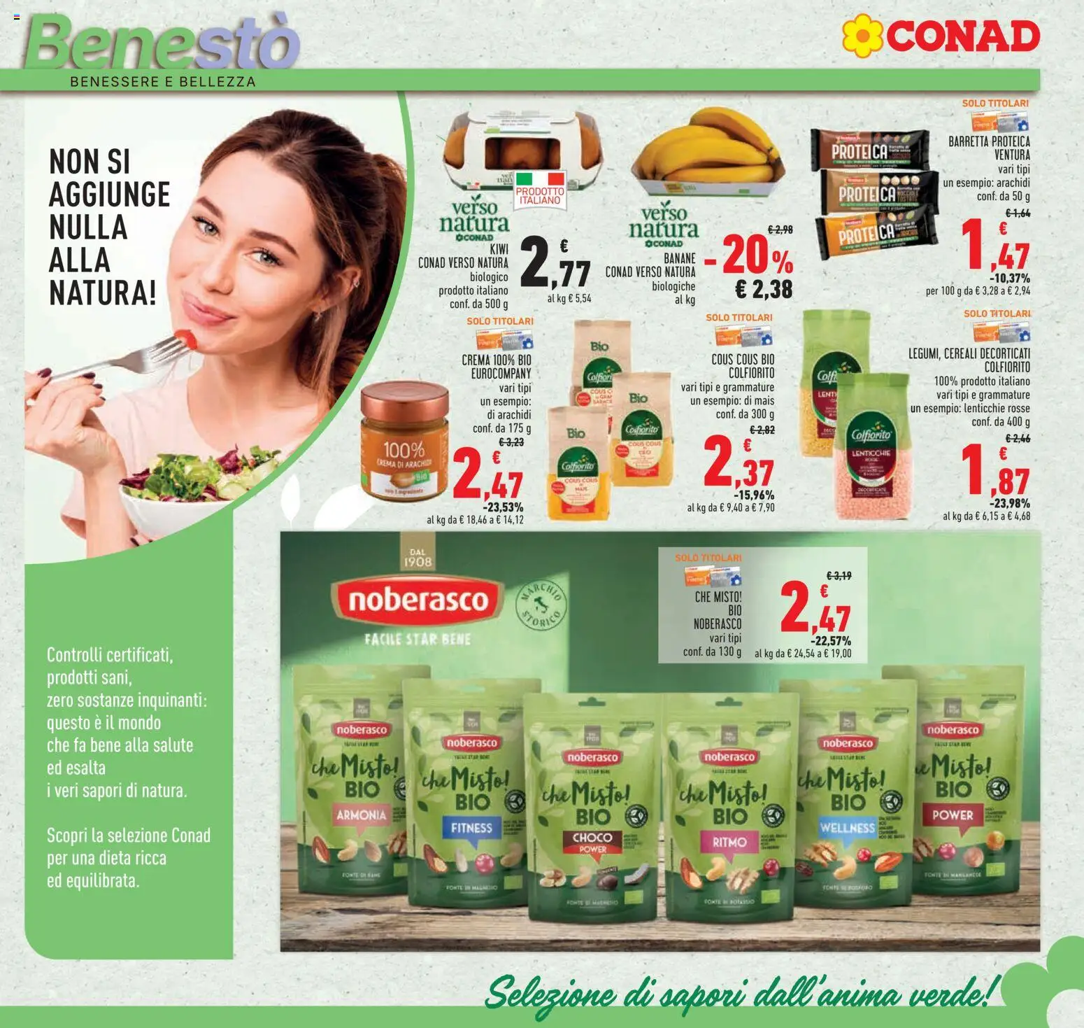 Volantino Conad del 14.01.2026 | Pagina: 17 | Prodotti: Banane, Cereali, Kiwi, Barretta