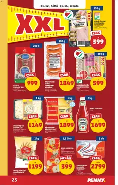 PENNY TO GO SALÁTA XXL*, burgonya, francia hűtött termék 1 kg - amely érvényes a következő dátumtól: 08.01.2026 | Oldal: 27