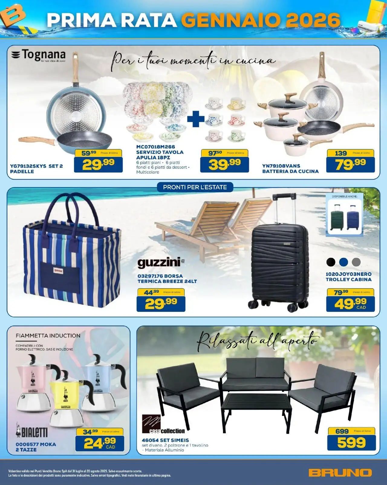 Volantino BRUNO del 31.07.2025 | Pagina: 38 | Prodotti: Borsa, Alluminio, Trolley, Batteria