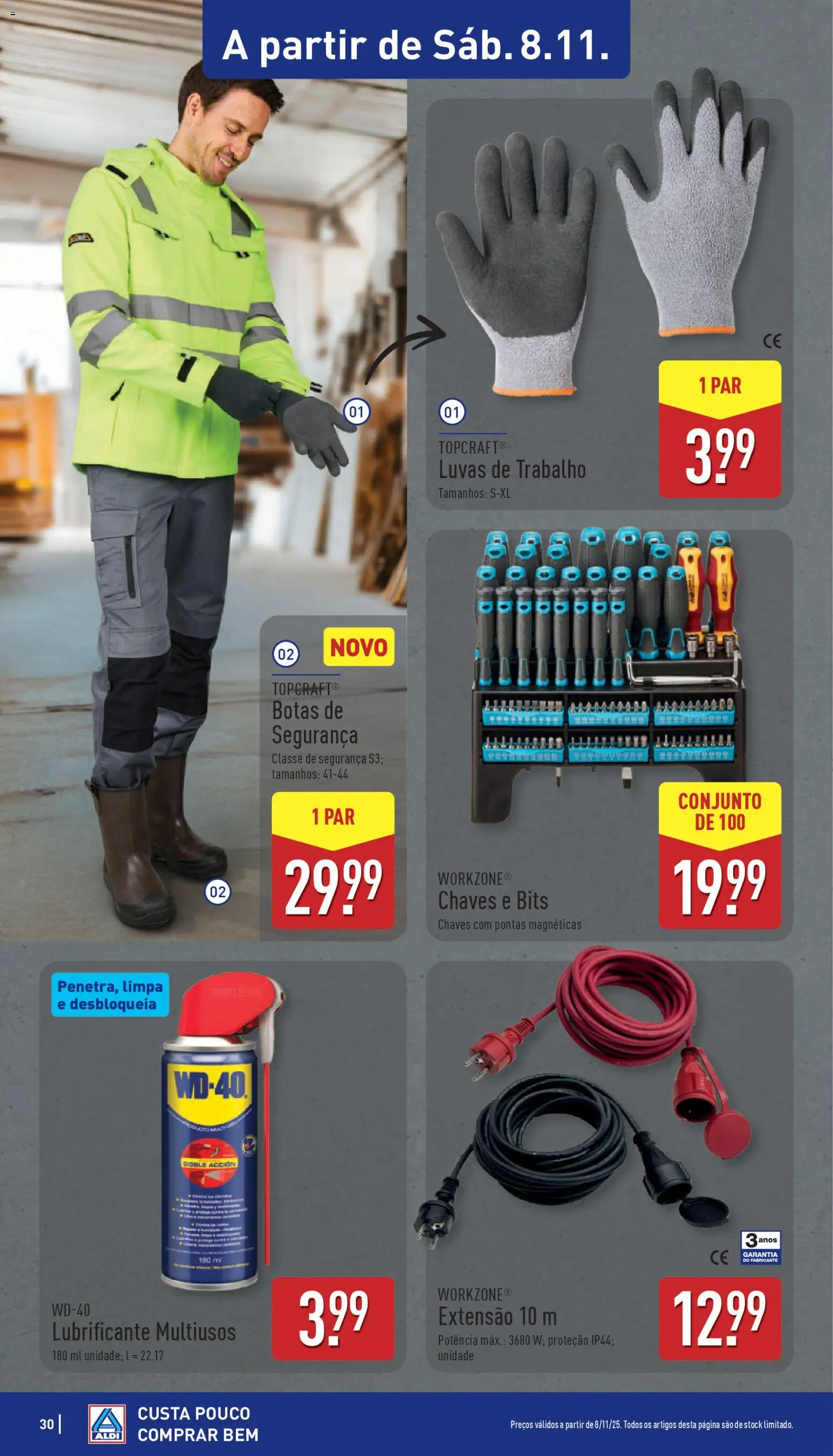 Aldi folheto │ válido de 03.11.2025 | Página: 30 | Produtos: Botas, Luvas