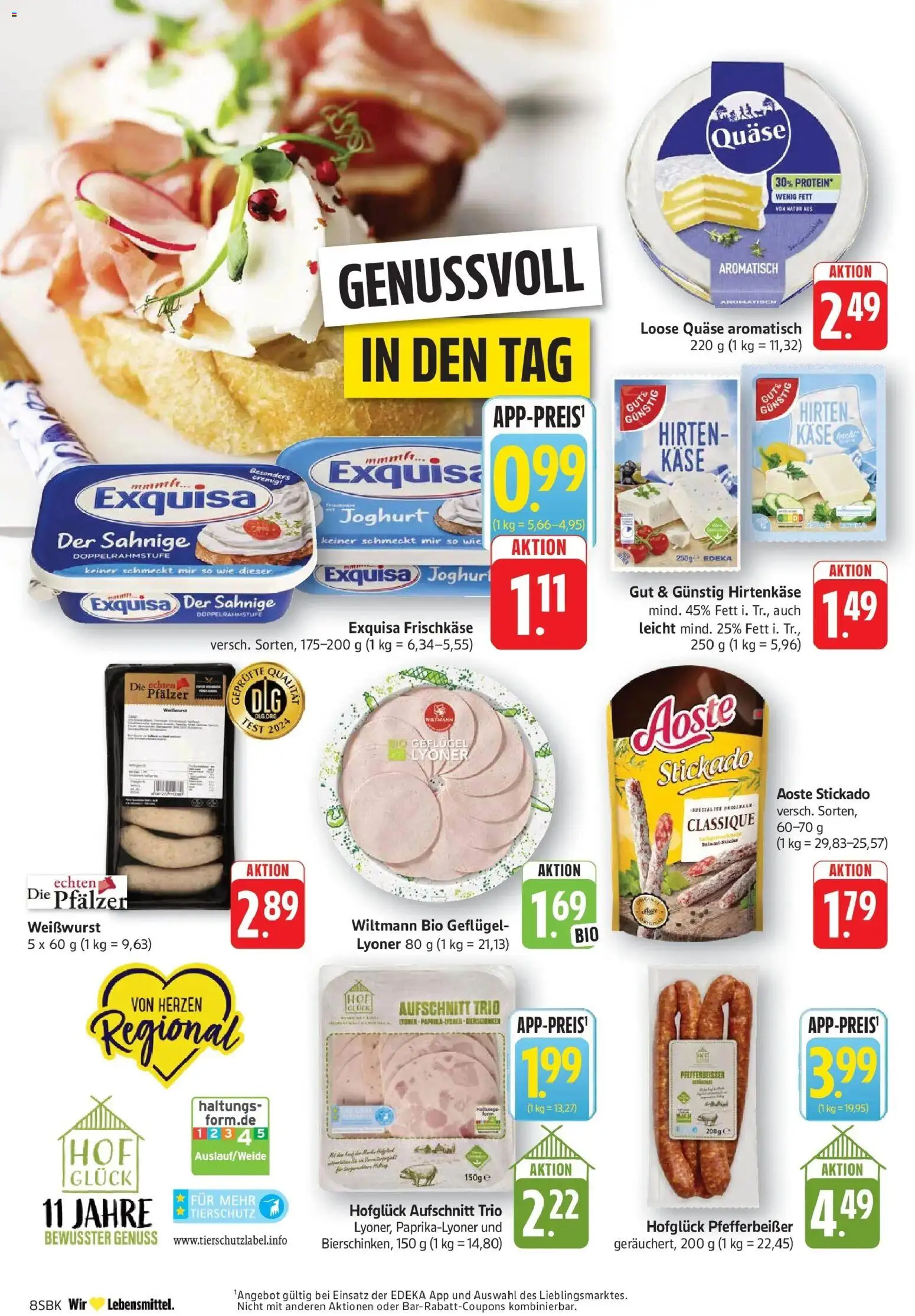 Edeka prospekt Walldorf	 – gültig ab 16.03.2026 | Seite: 8 | Produkte: Feta, Joghurt, Exquisa frischkase, Frischkase