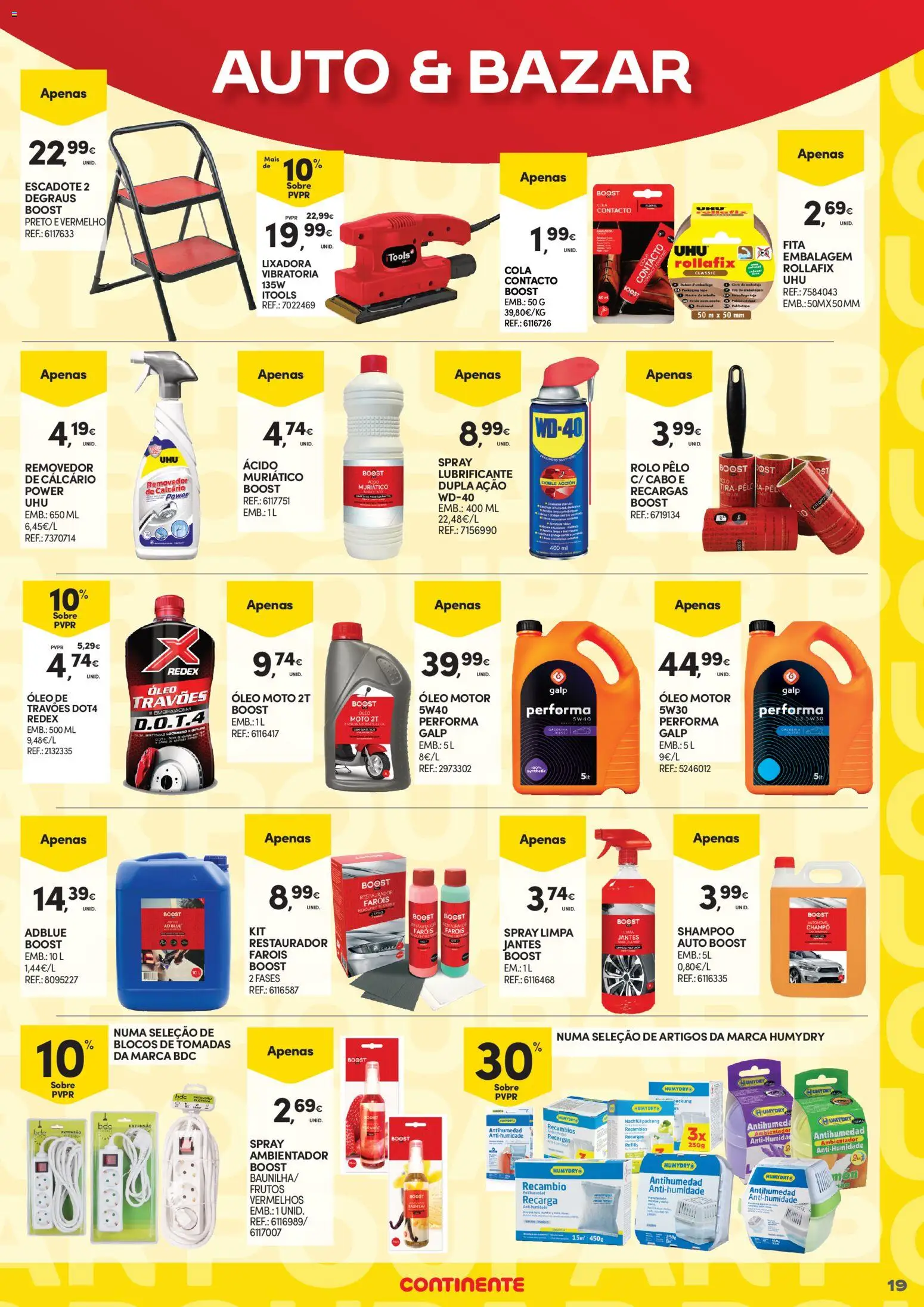 Continente - Açores Poupança para todos │ válido de 06.04.2026 | Página: 19 | Produtos: Cabo, Shampoo, Óleo