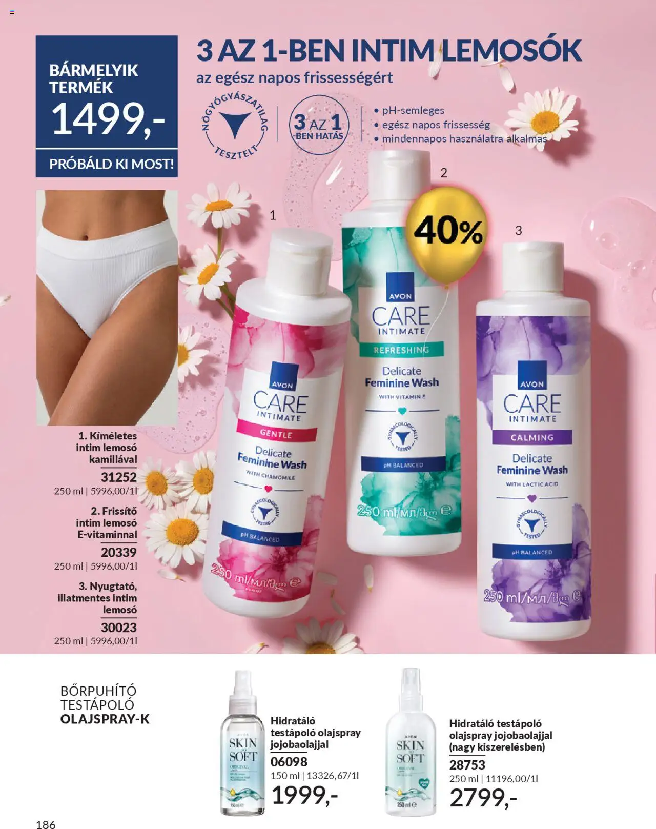 Avon akciós ujság - amely érvényes a következő dátumtól: 01.10.2025 | Oldal: 190 | Termékek: Testápoló