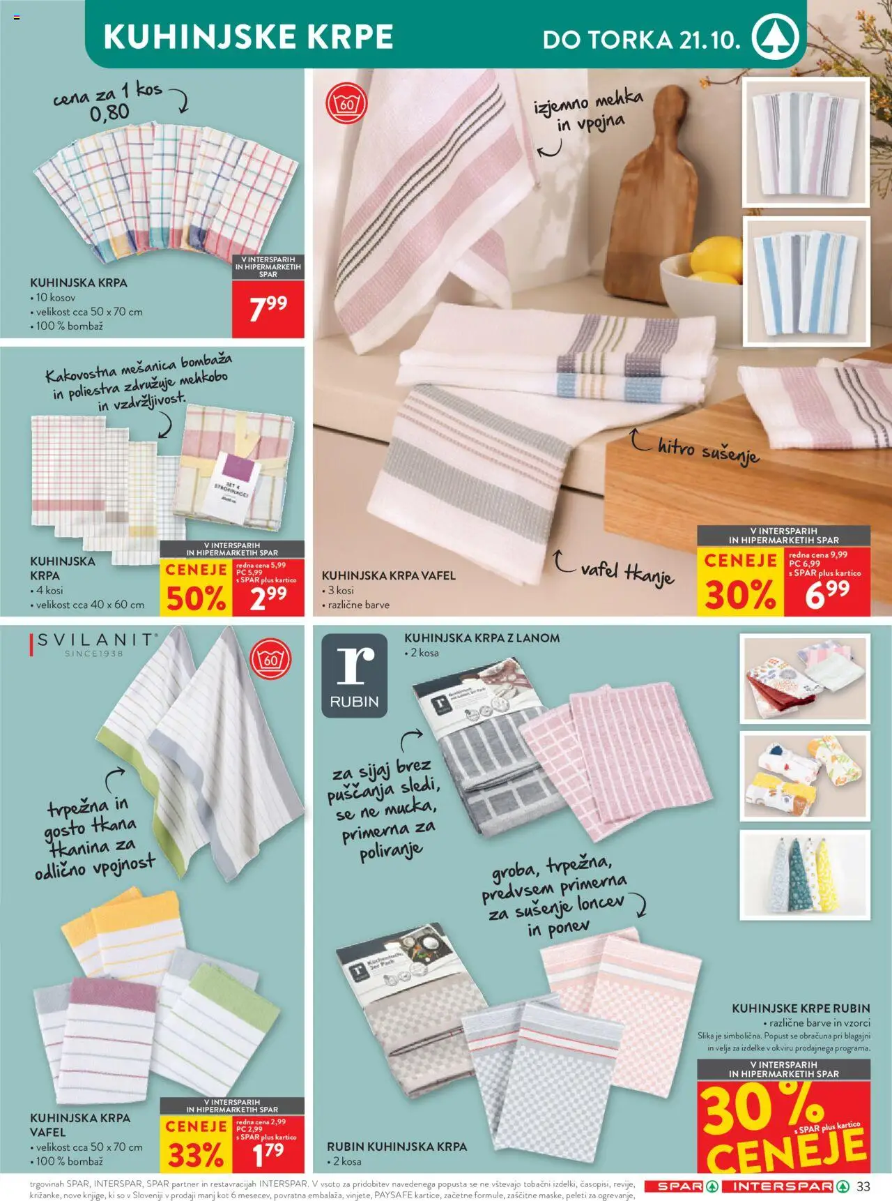 Novi Spar katalog ponudbe – veljaven od 08.10.2025 | Stran: 33 | Izdelki: Kos
