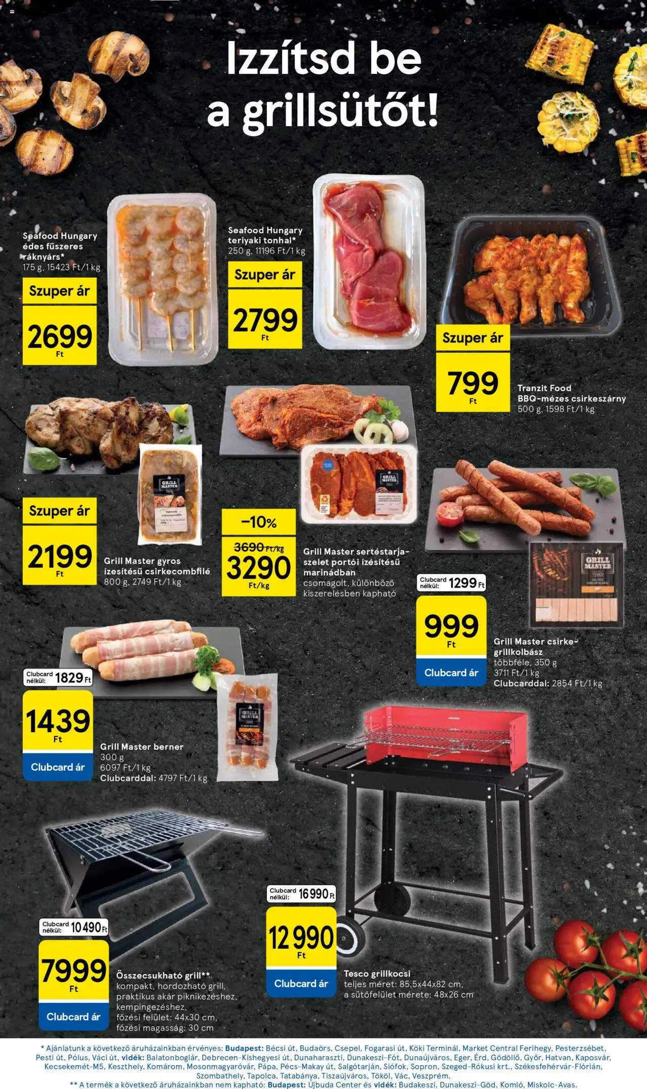 Tesco akciós ujság - amely érvényes a következő dátumtól: 05.06.2025 | Oldal: 9 | Termékek: Sertéstarja, Grill, Csirkecombfile, Grillkocsi