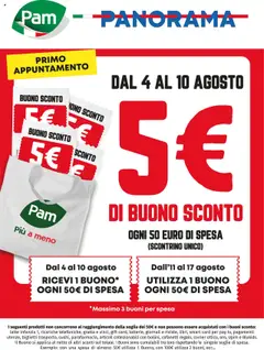 Anteprima del volantino Panorama Buono sconto catalogo valido a partire dal 04.08.2025