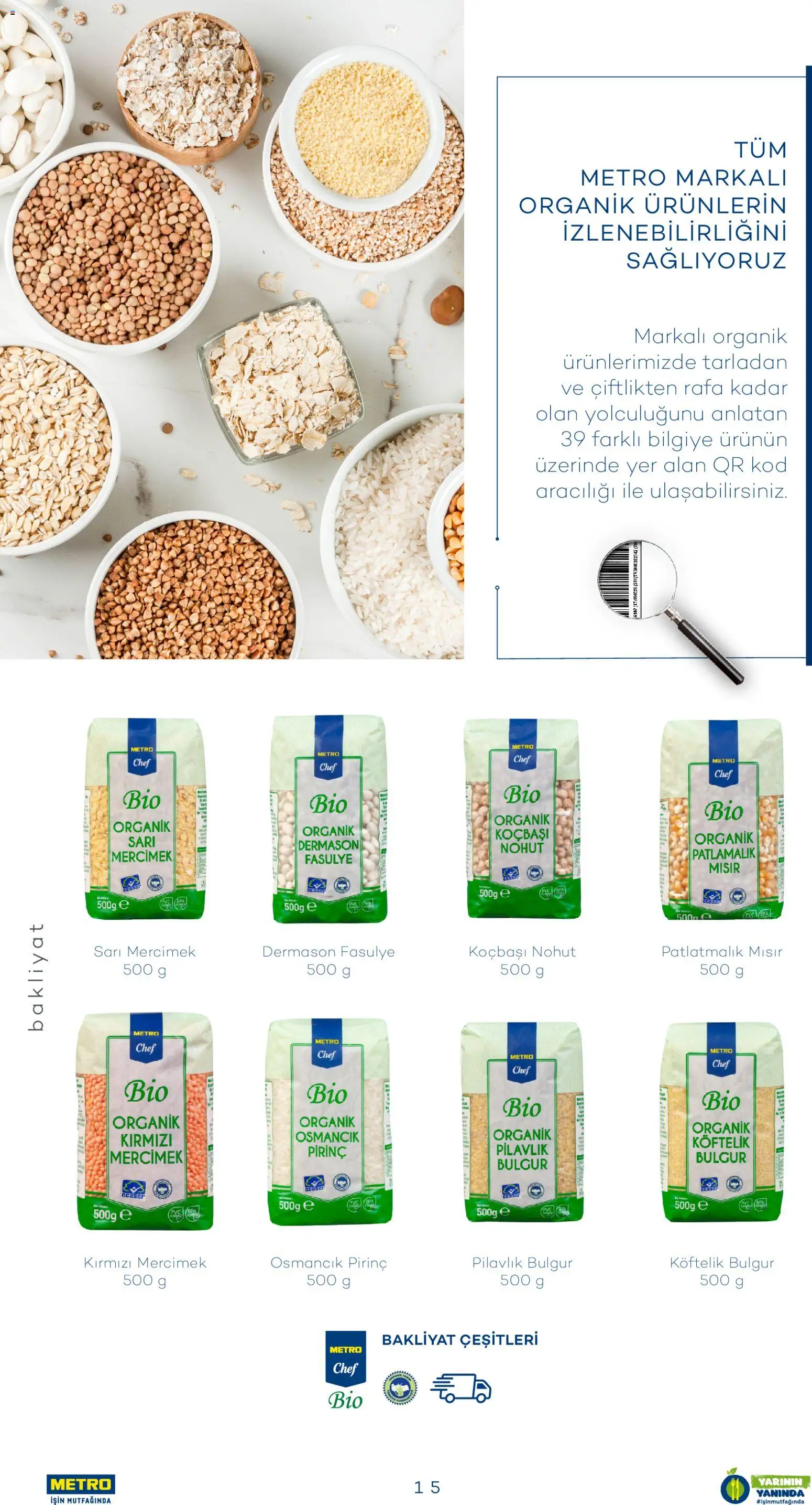 Metro - Sürdürülebilir Ürünler Kataloğu - 28.07.2025 tarihinden itibaren geçerlidir | Sayfa: 15 | Ürünler: Fasulye, Ravioli, Pirinç, Mısır