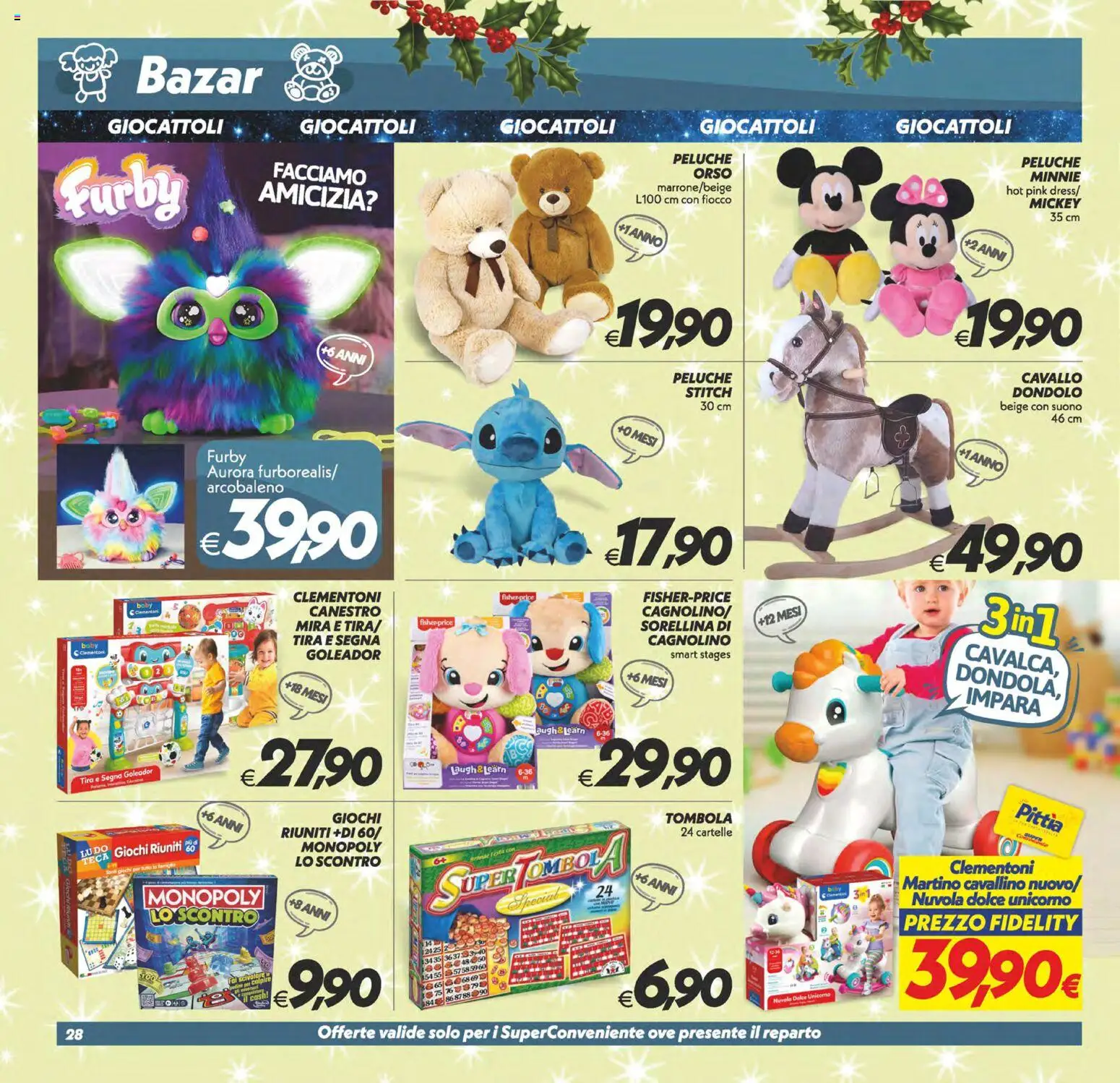 Volantino SuperConveniente del 05.12.2025 | Pagina: 28 | Prodotti: Peluche, Dondolo