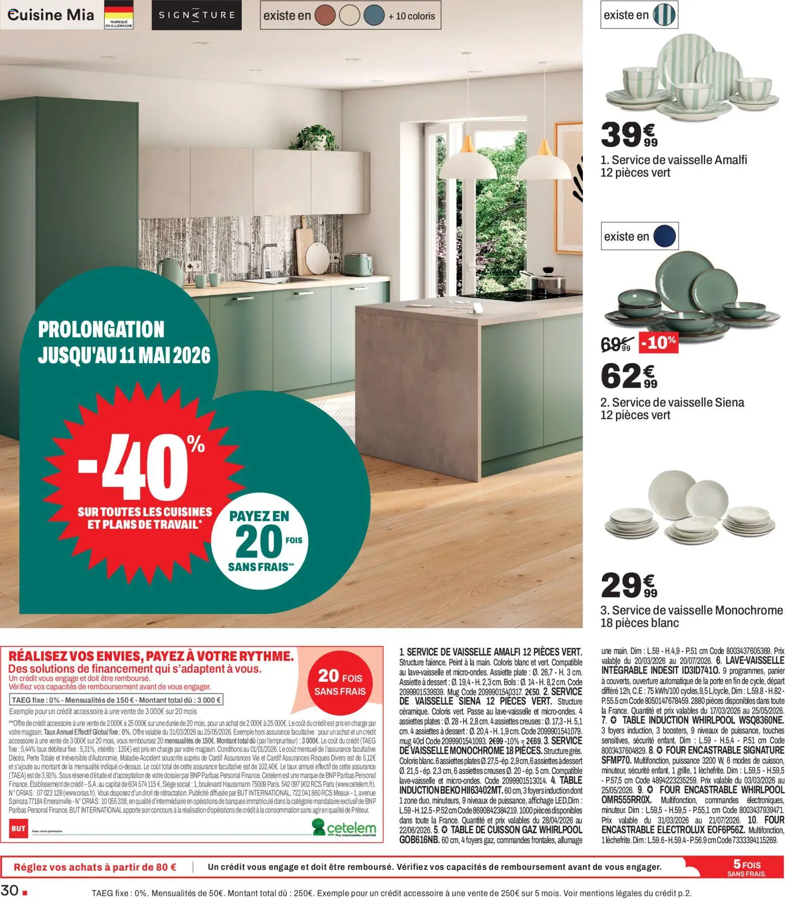 {H1} | Page: 30 | Produits: Four, Porte, Table, Panier