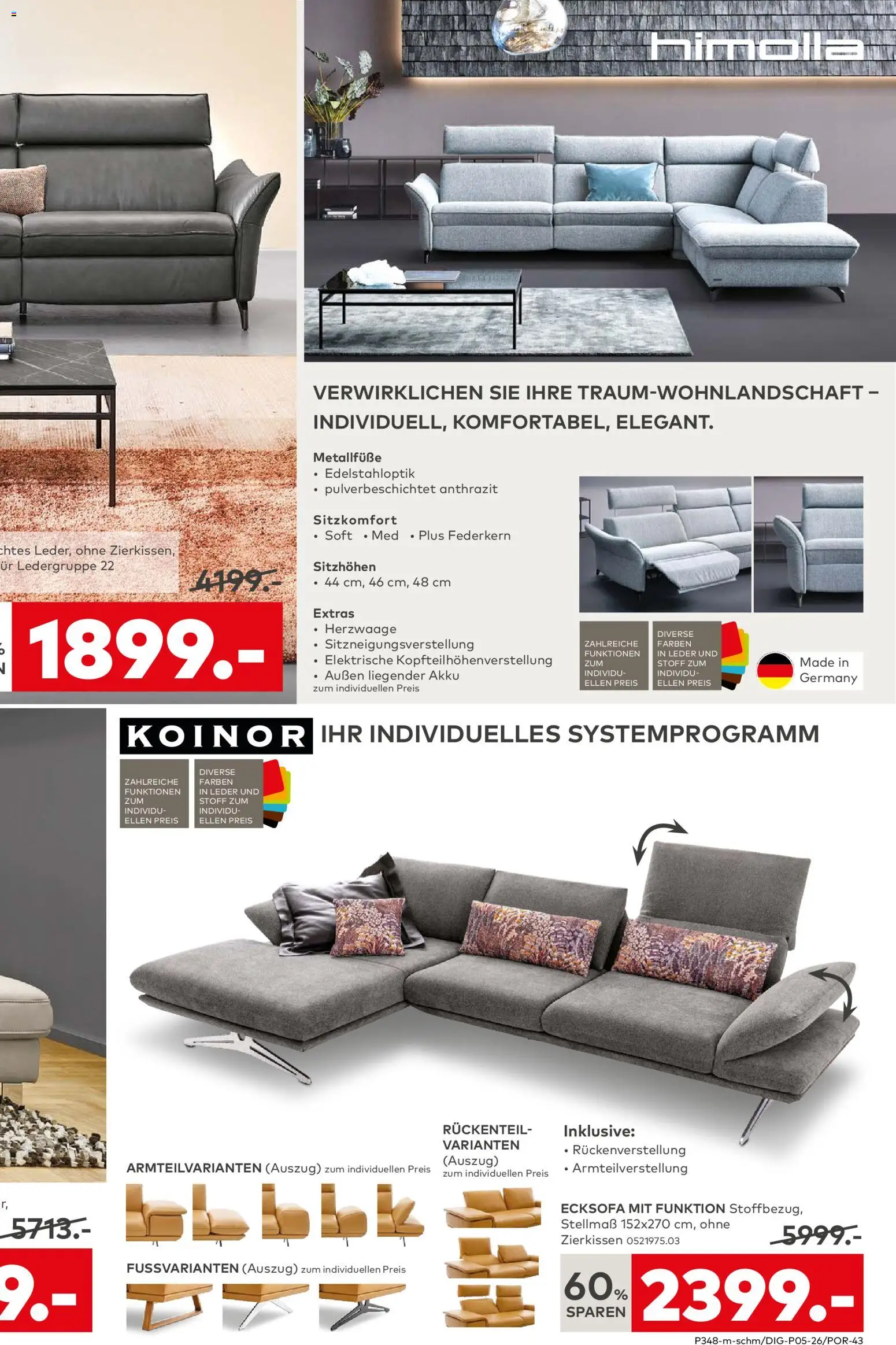 Porta! Prospekt 	 – gültig ab 25.01.2026 | Seite: 9 | Produkte: Ecksofa