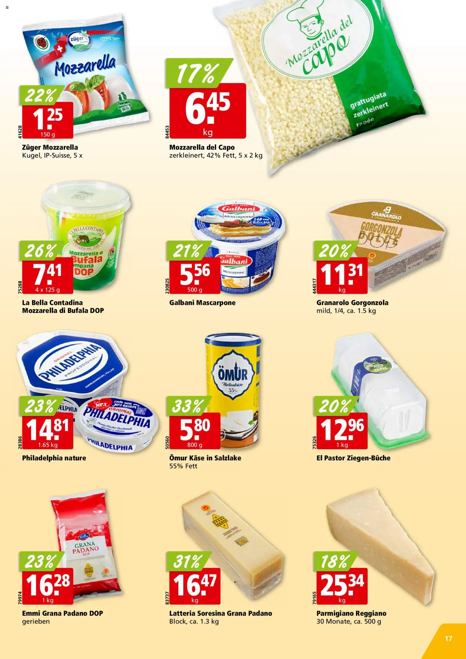 Aligro Aktionen – gültig ab 10.11.2025 | Seite: 17 | Produkte: Mascarpone, Käse