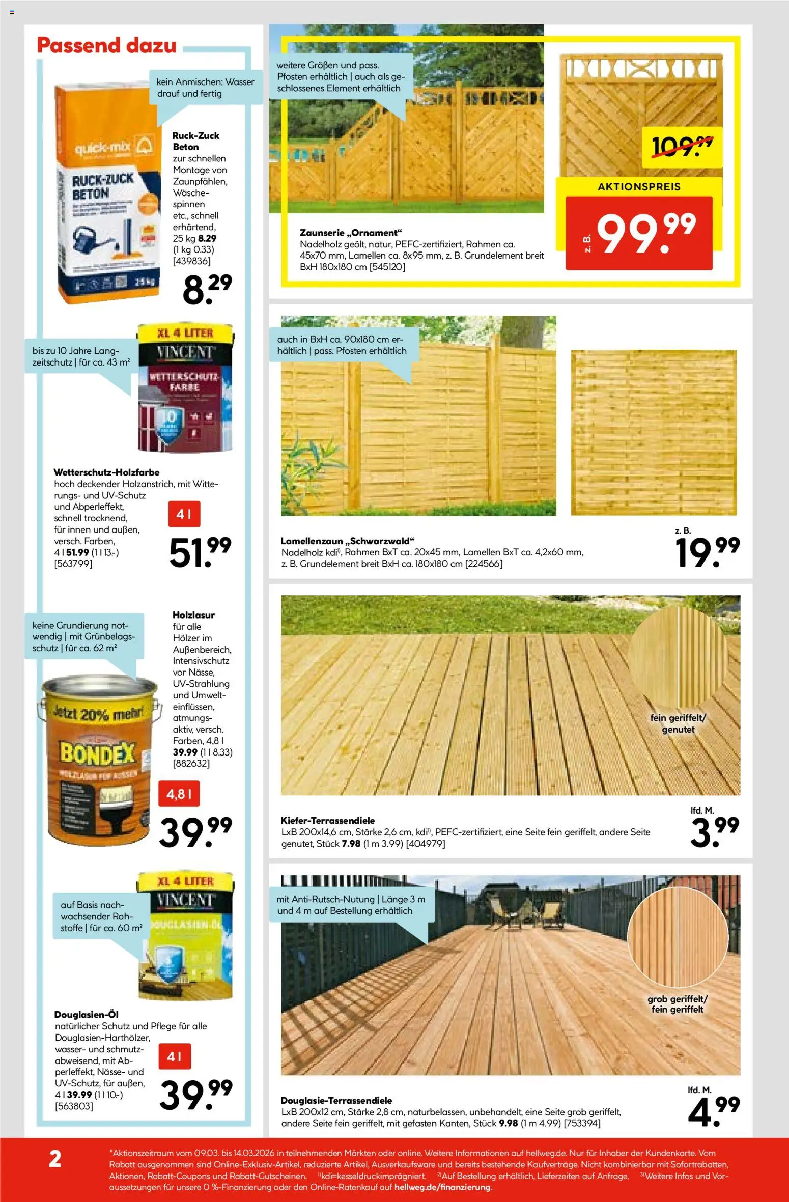 Hellweg Prospekt – gültig ab 09.03.2026 | Seite: 2 | Produkte: Wasser