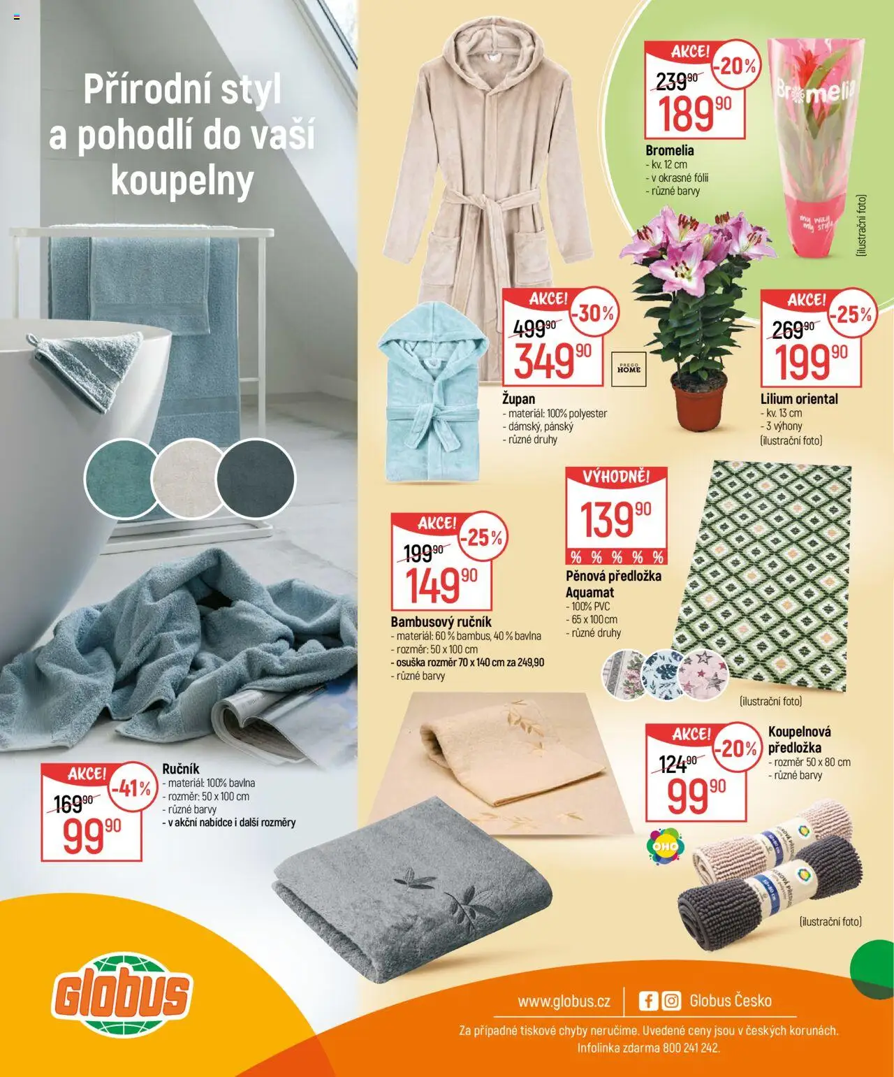 Globus leták - Čistý a útulný domov od 01.10.2025 | Strana: 12 | Produkty: Ručník, Globus, Župan, Osuška