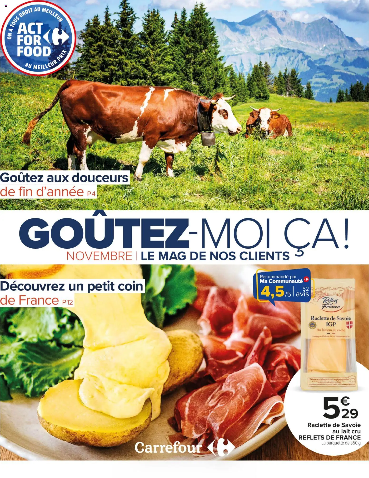 {H1} | Page: 1 | Produits: Raclette, Lait