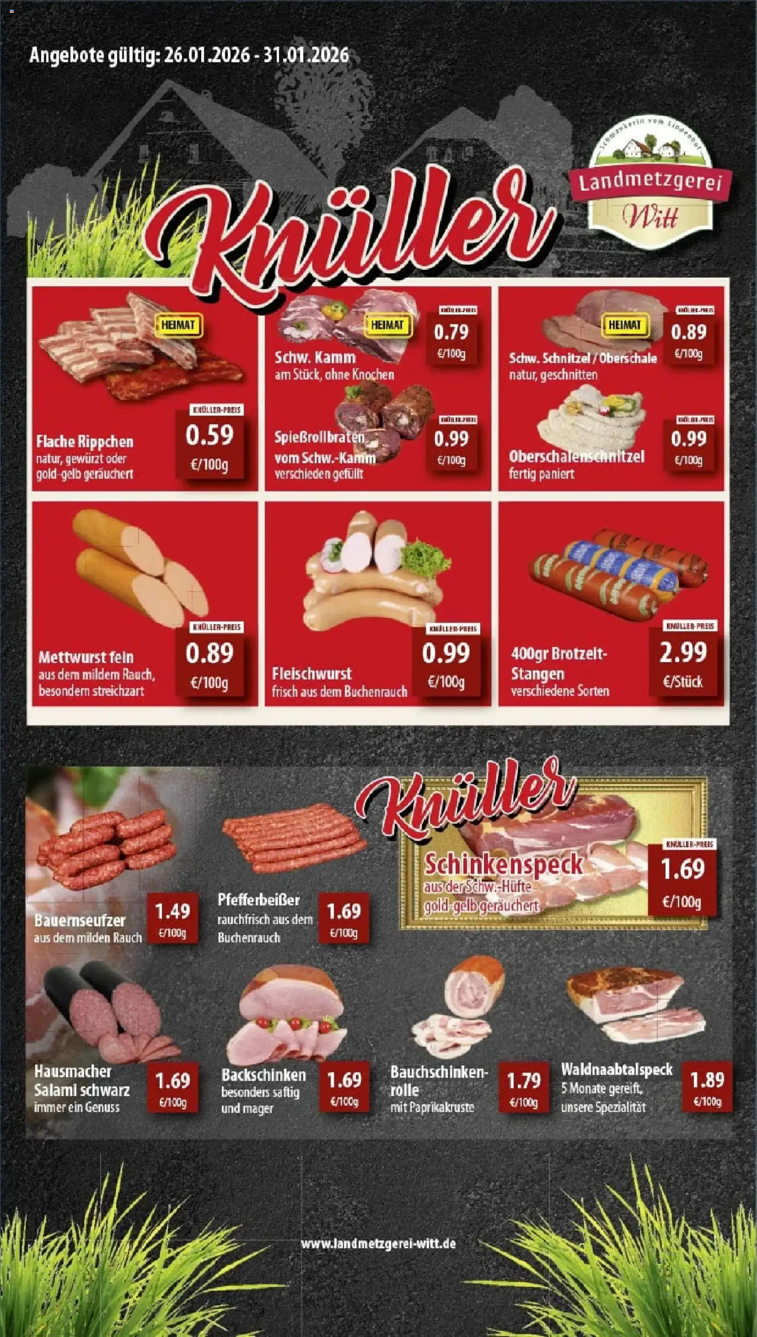 Rewe prospekt Wiesau	 – gültig ab 26.01.2026 | Seite: 10 | Produkte: Schnitzel, Salami