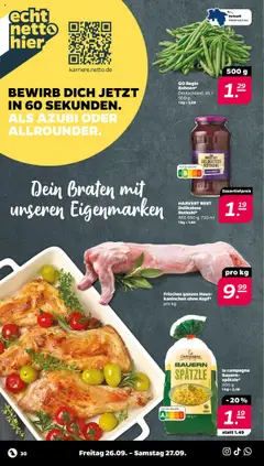 Netto Prospekt 	 – gültig ab 21.09.2025 | Seite: 30 | Produkte: Rotkohl, Kaninchen