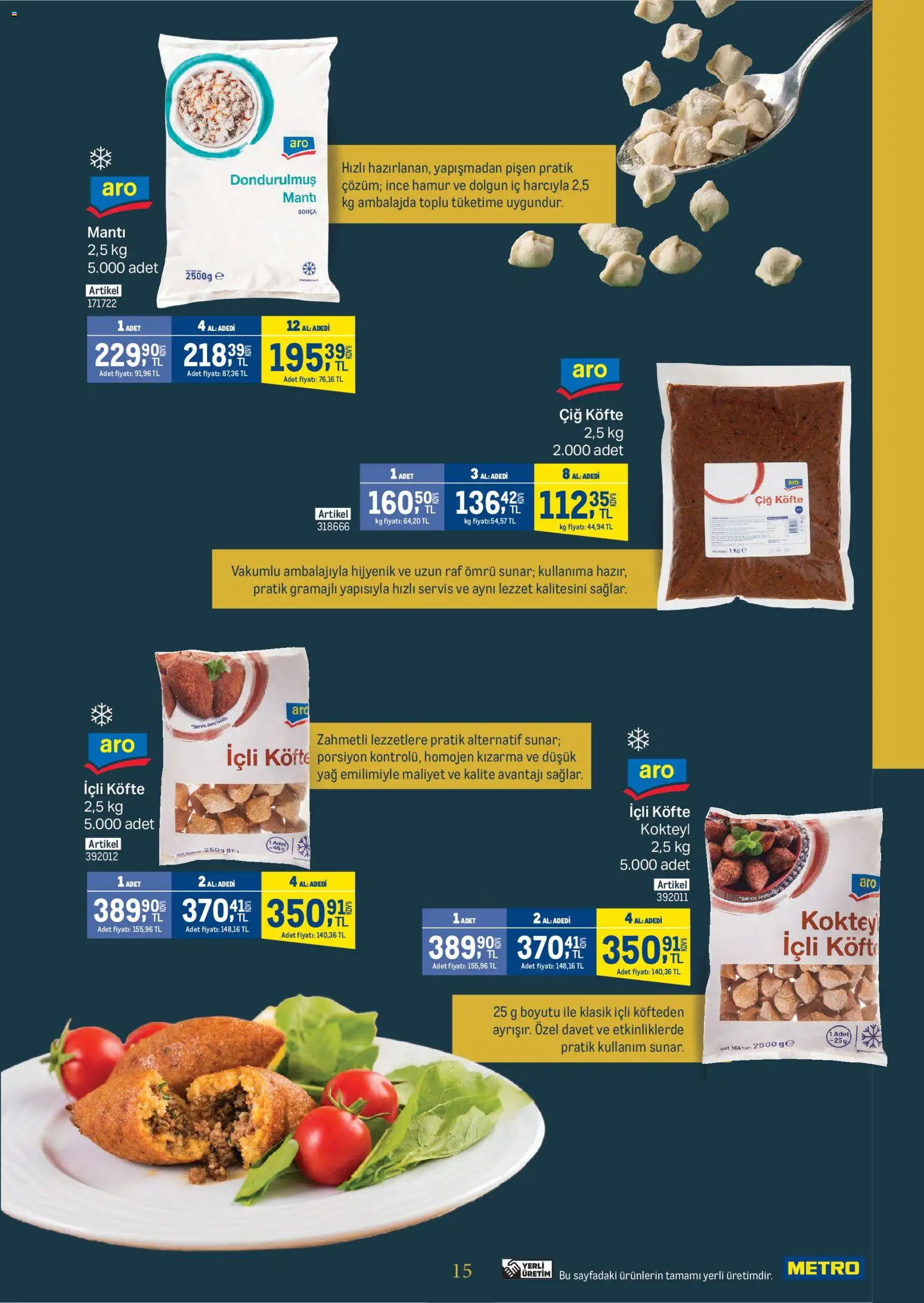 Metro - Kurum & İşletme Mutfakları - 14.01.2026 tarihinden itibaren geçerlidir | Sayfa: 15 | Ürünler: Raf, Yağ