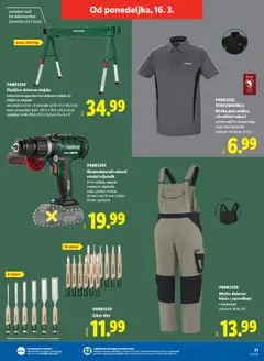 Lidl katalog akcije – veljaven od 12.03.2026 | Stran: 59 | Izdelki: Miza, Delovna miza, Ploščice, Hlace
