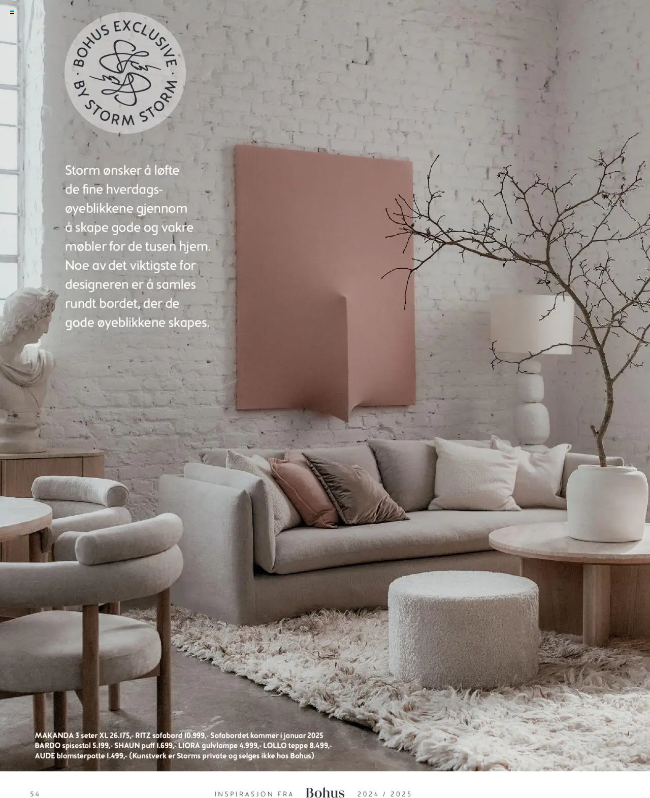  | Side: 54 | Produkter: Spisestol, Puff, Teppe, Blomsterpotte