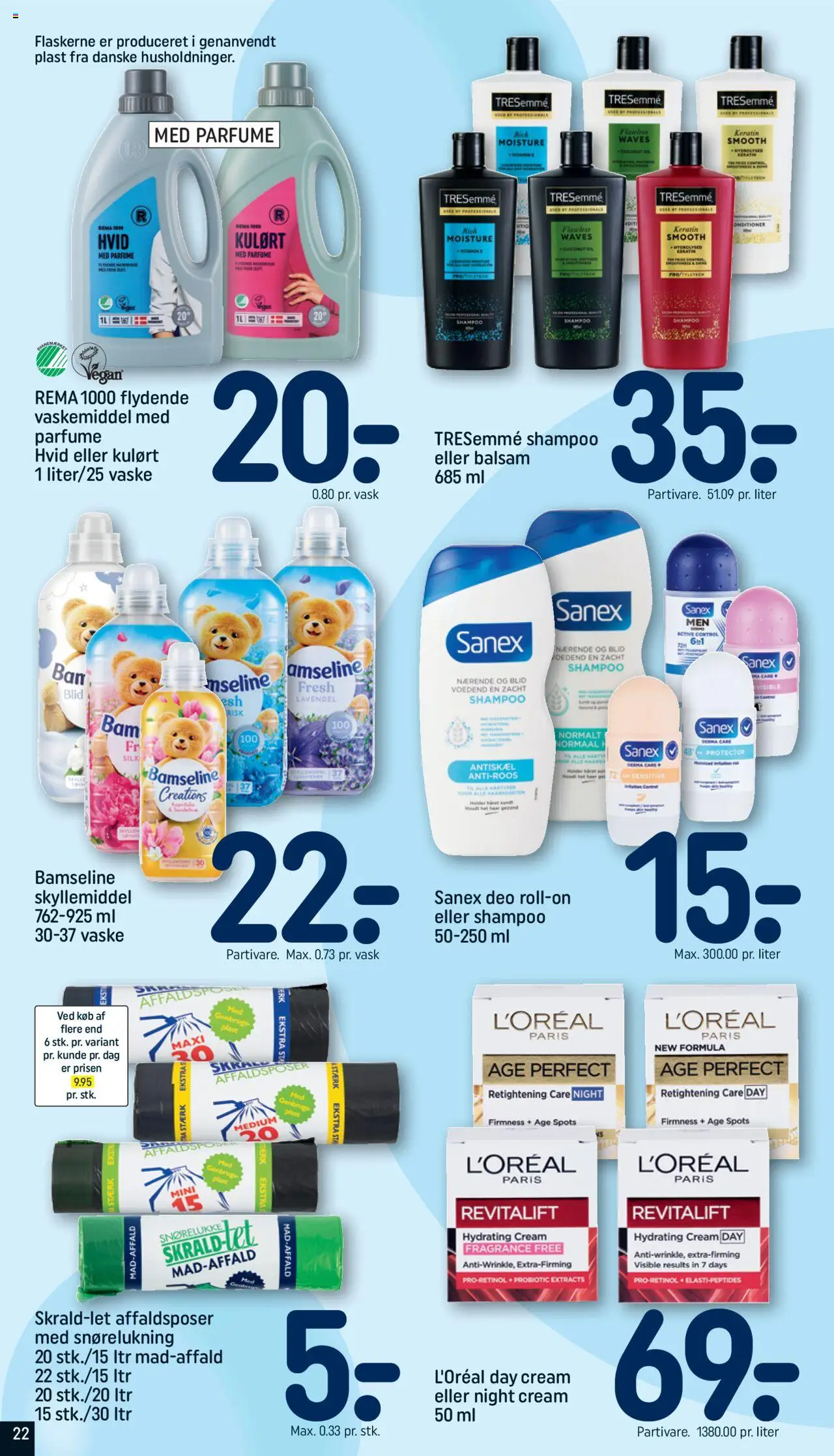 Rema 1000 tilbudsavis – gyldig fra 12.10.2025 | Side: 22 | Produkter: Parfume, Balsam, Deodorant, Skyllemiddel