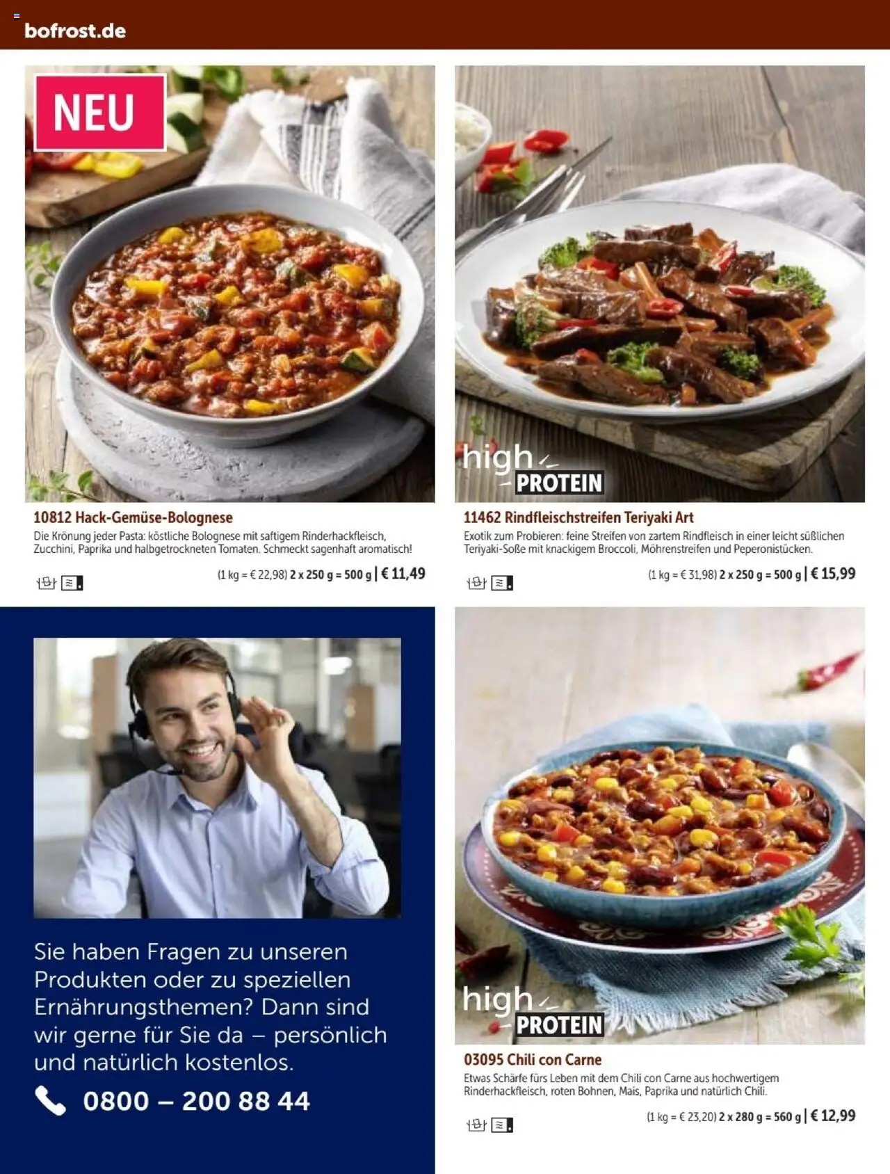 Bofrost Katalog - gültig ab dem 07.09.2025 | Seite: 86 | Produkte: Paprika, Chili, Pasta, Rindfleisch