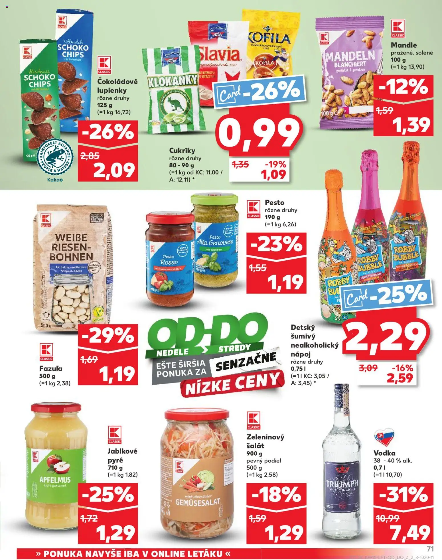 Nové Kaufland akcie – leták je platný od 30.04.2026 | Strana: 71 | Produkty: Protein, Apple, Vodka, Kakao