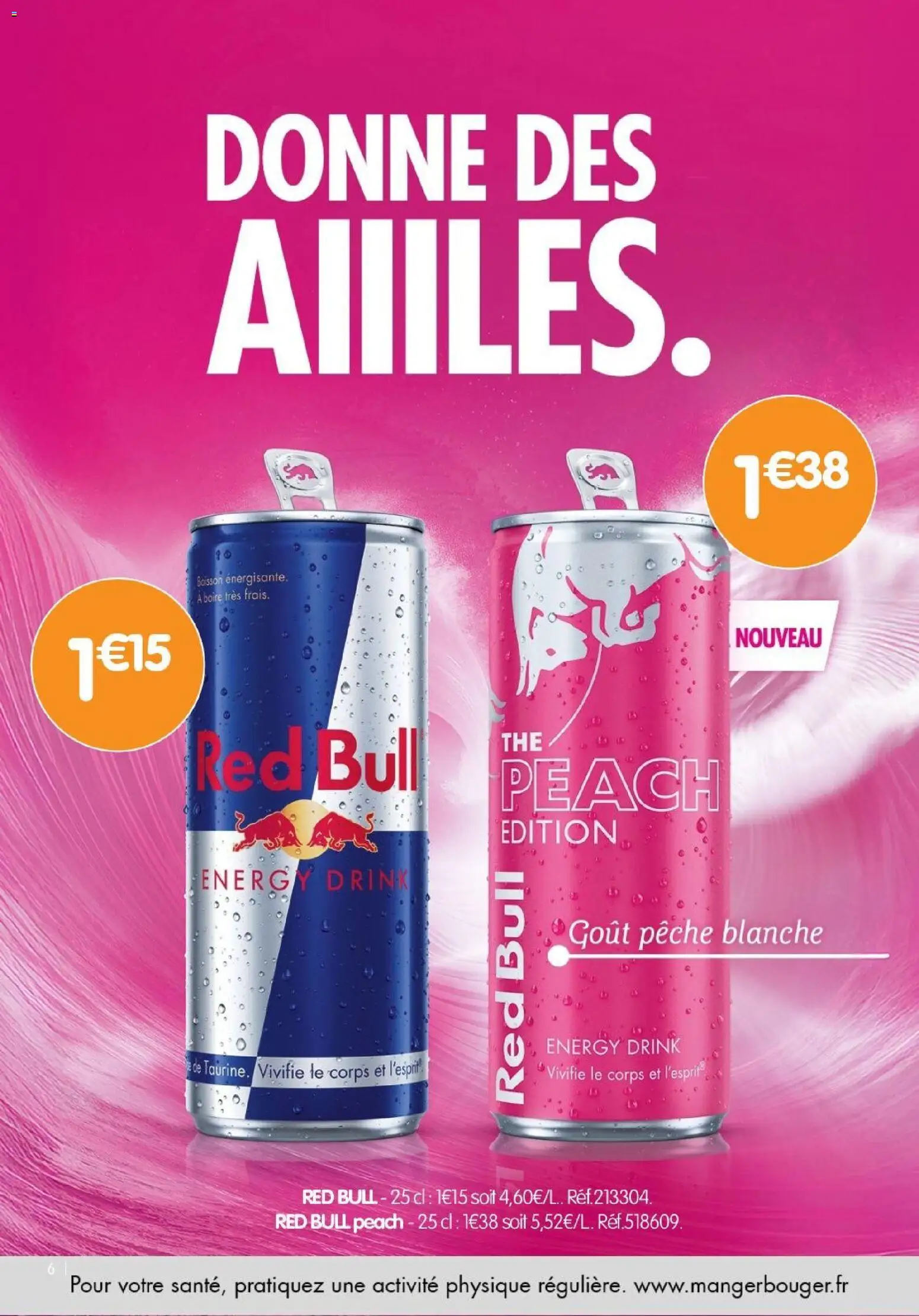 {H1} | Page: 6 | Produits: Pêche, Red bull