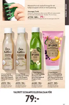 Oriflame erbjudanden 04/26 - Förhandsvisning av reklamblad från butik Oriflame aktuell från 11.03.2026 | Sida: 157 | Produkter: Schampo, Balsam, Äpple