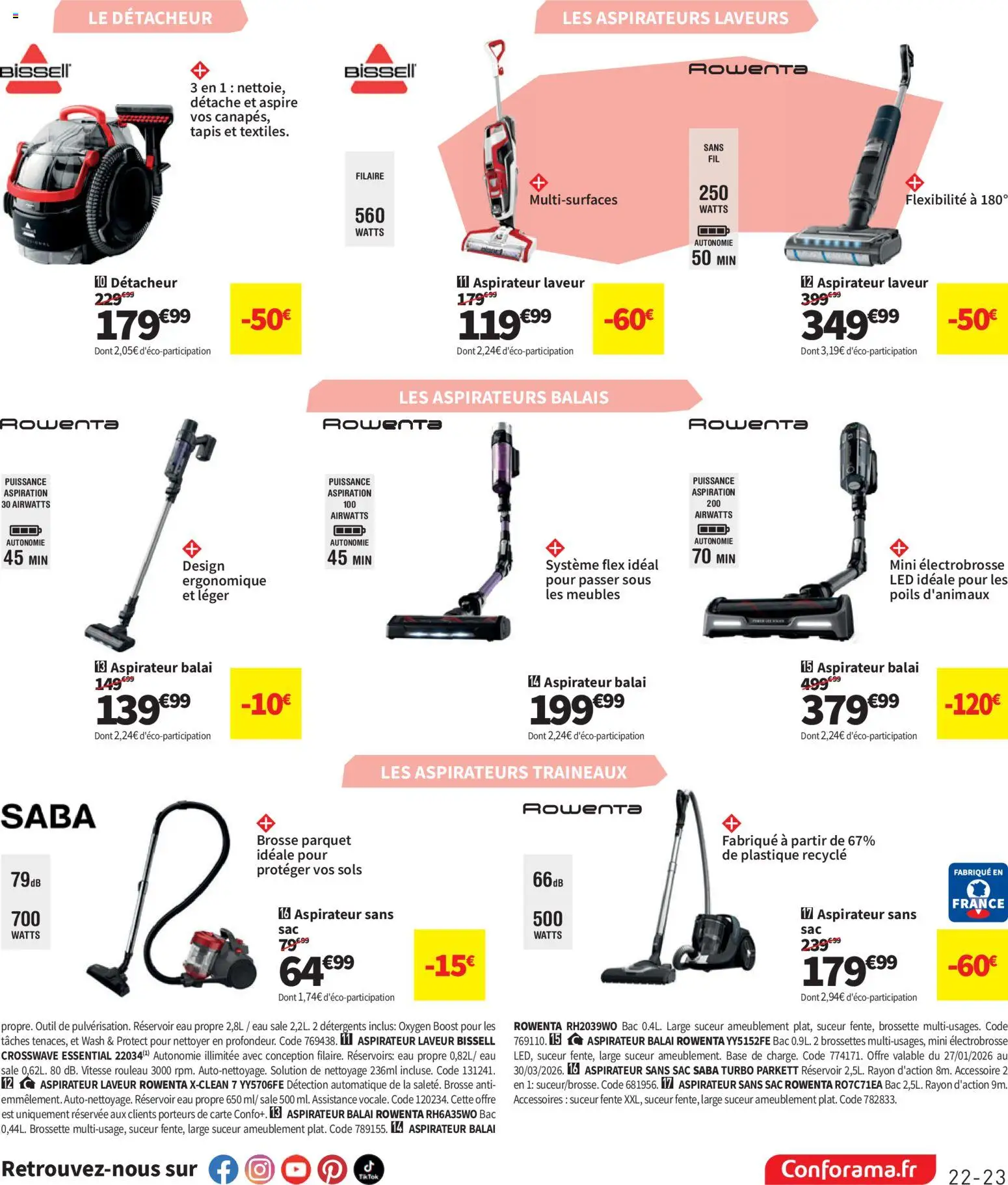 {H1} | Page: 23 | Produits: Base, Aspirateur, Aspirateur balai, Tapis