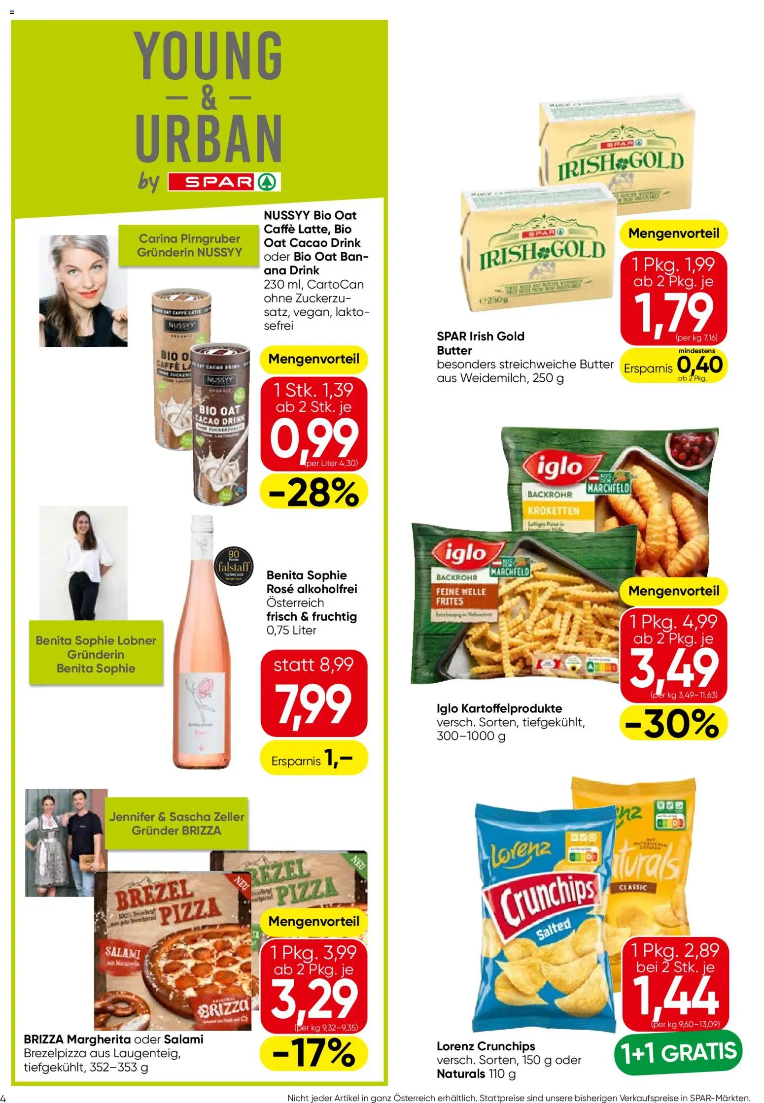 Spar Flugblatt - Burgenland gültig ab 19.02.2026 | Seite: 4 | Produkte: Butter, Salami, Pizza