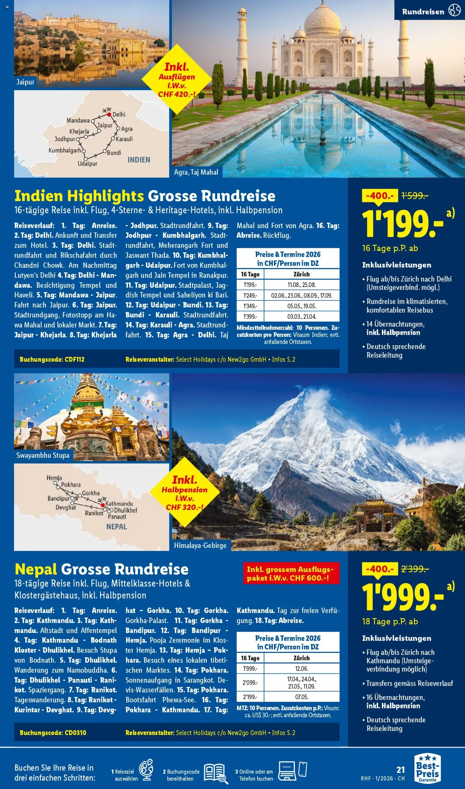 Lidl Aktionen Reisen Januar – gültig ab 29.12.2025 | Seite: 21 | Produkte: Telefon