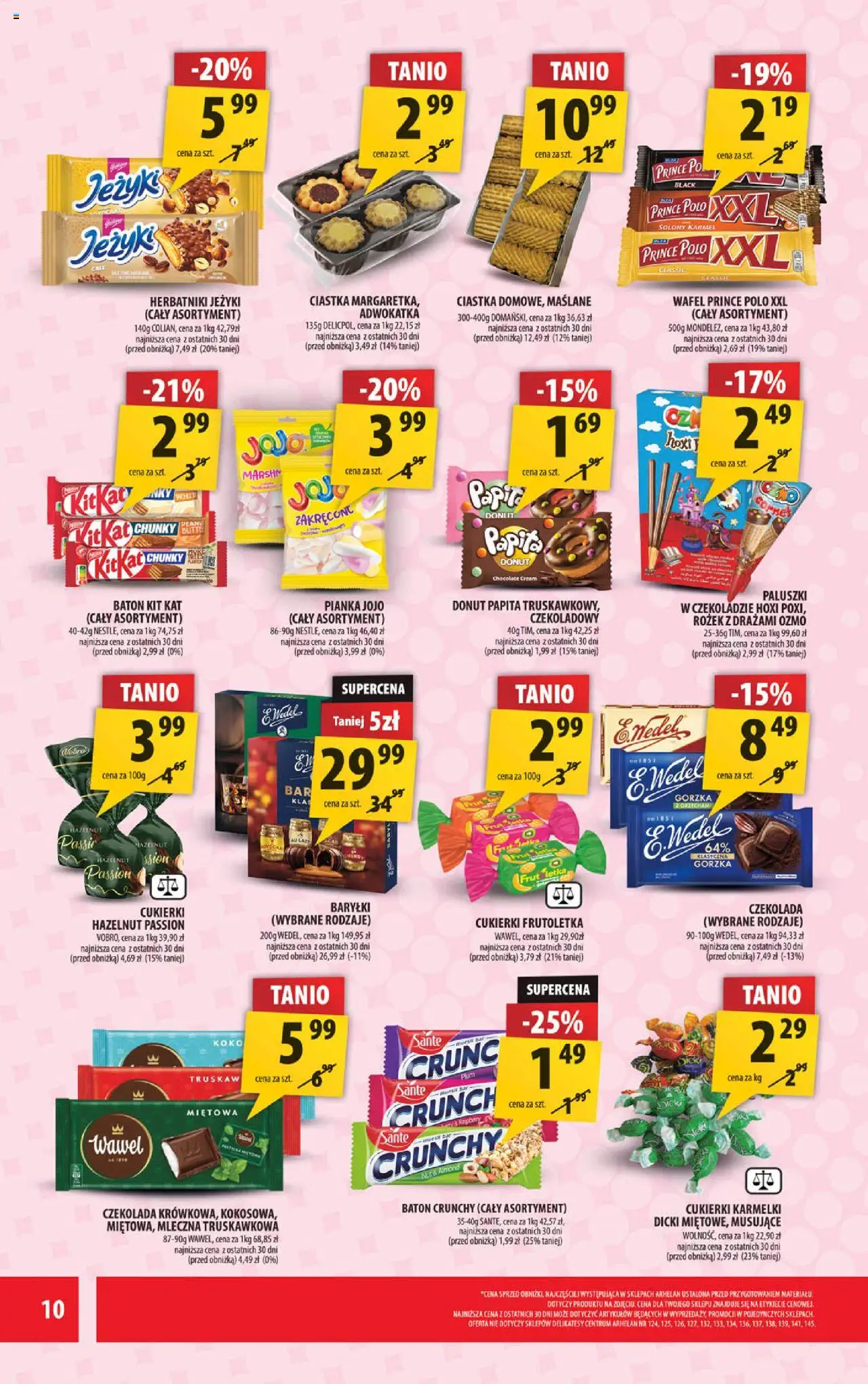 Arhelan Gazetka od 12.09.2025 | Strona: 10 | Produkty: Delikatesy, Herbatniki, Czekolada, Cukierki