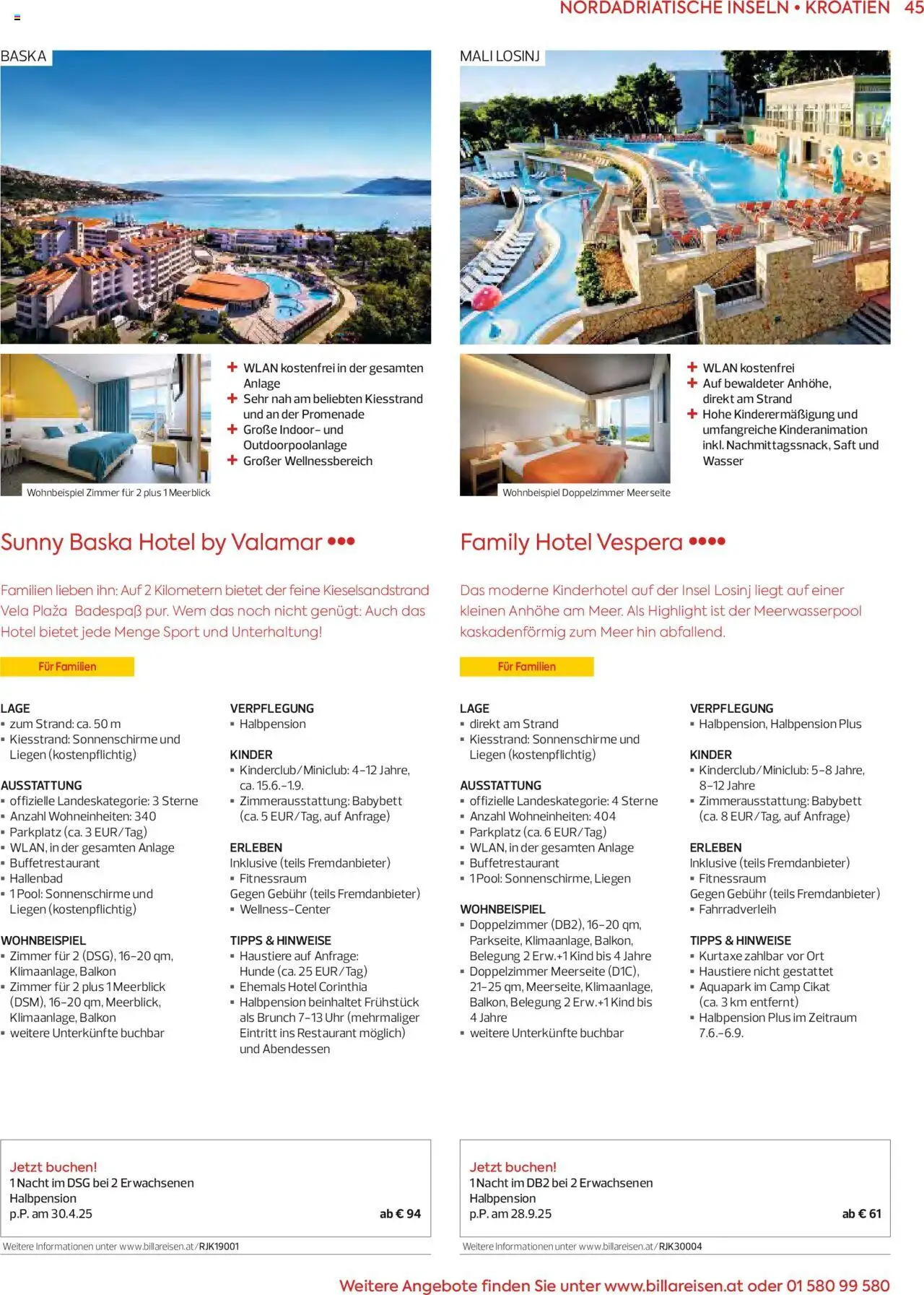 Billa Sommerkatalog 2025 gültig ab 09.01.2025 | Seite: 45 | Produkte: Wasser, Uhr, Babybett, Saft