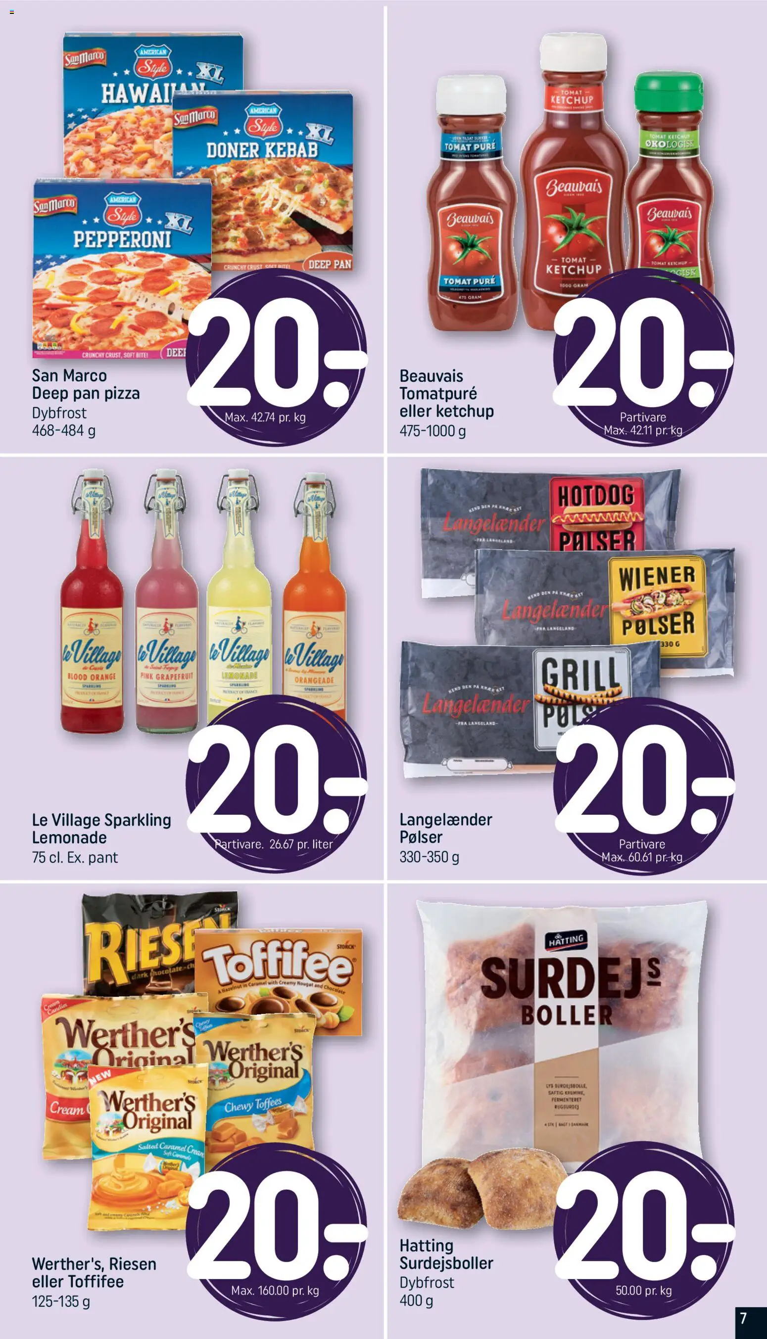 Rema 1000 tilbudsavis – gyldig fra 22.03.2026 | Side: 7 | Produkter: Pølser, Ketchup, Kebab, Grill