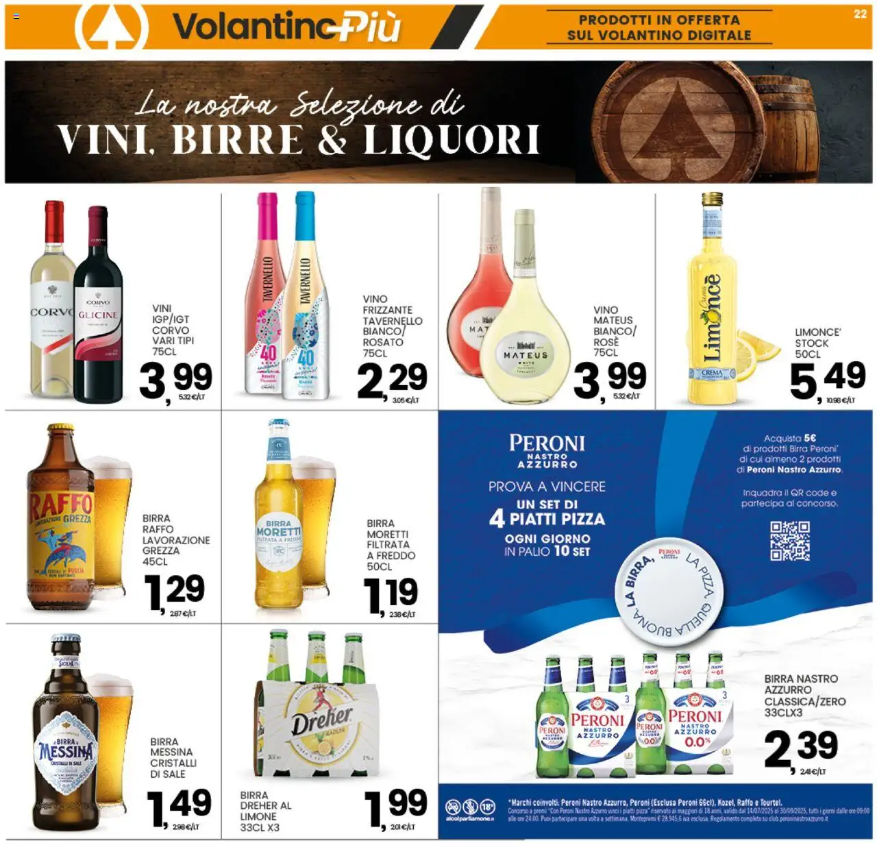 Volantino Interspar del 15.09.2025 | Pagina: 22 | Prodotti: Crema, Birra, Sale, Limone
