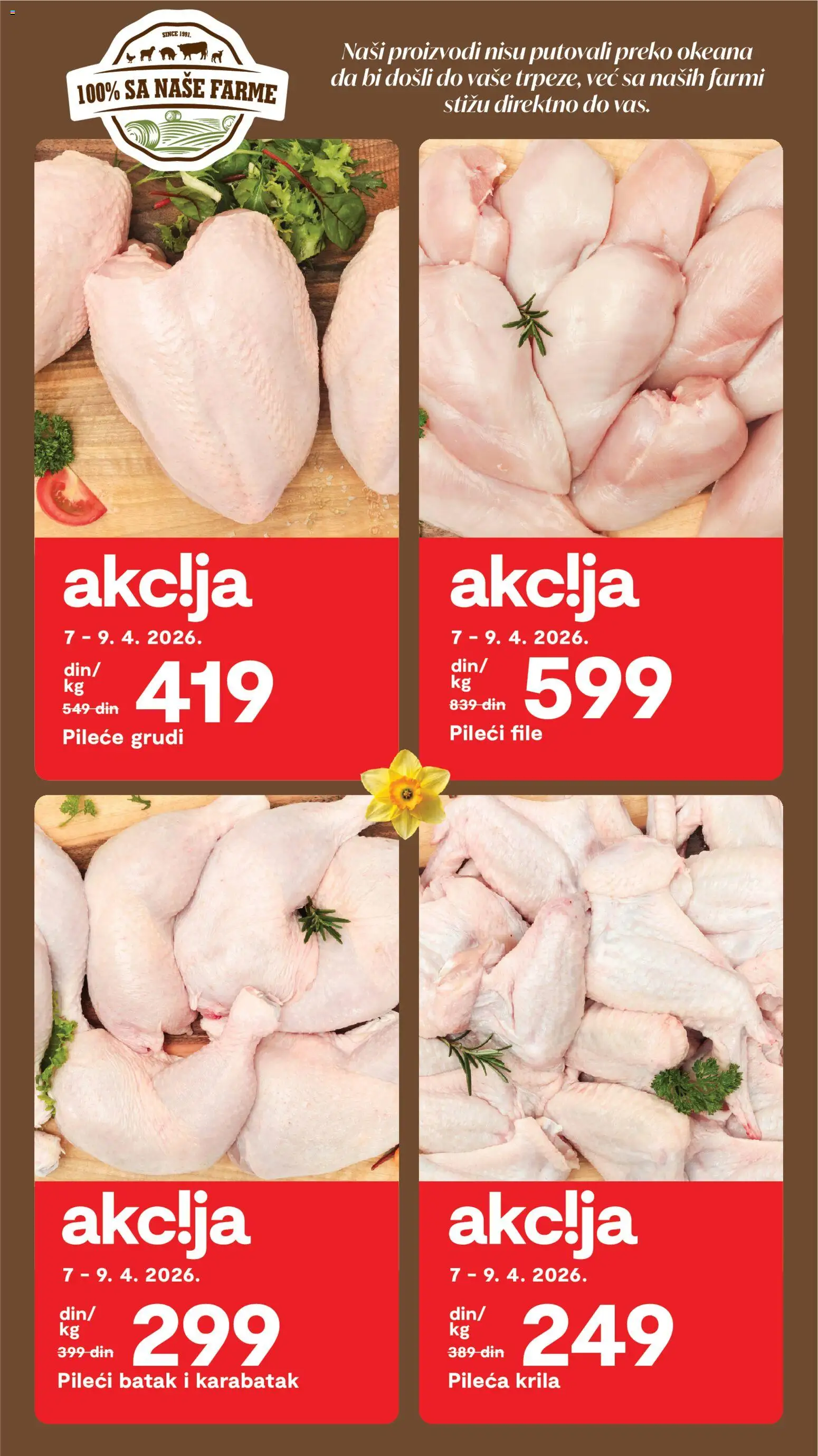 Matijevic katalog - važi od 01.04.2026 | Strana: 5 | Proizvode: Pileće grudi, Pileći file, Pileći batak